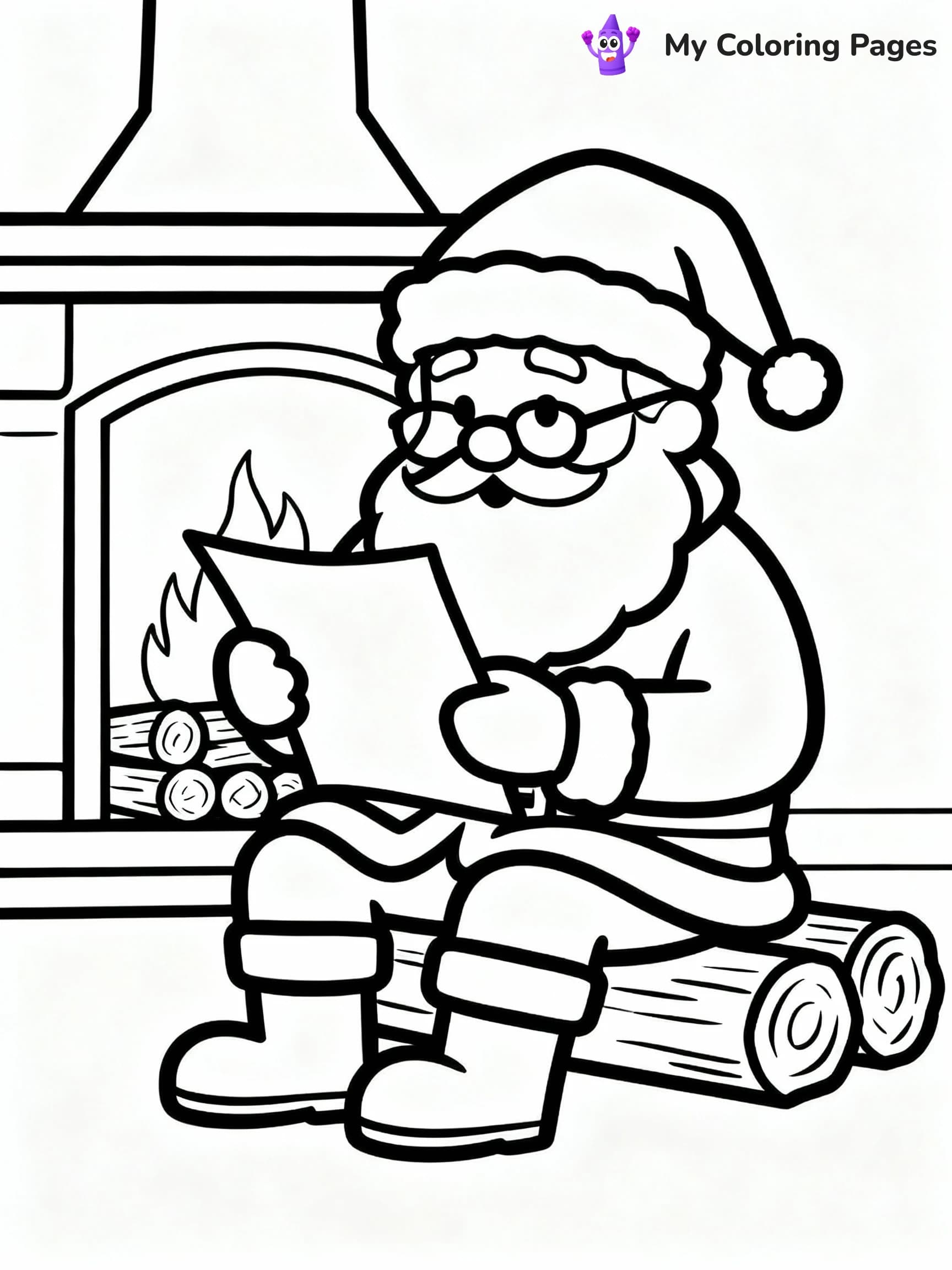 Santa Coloring Pages - 6