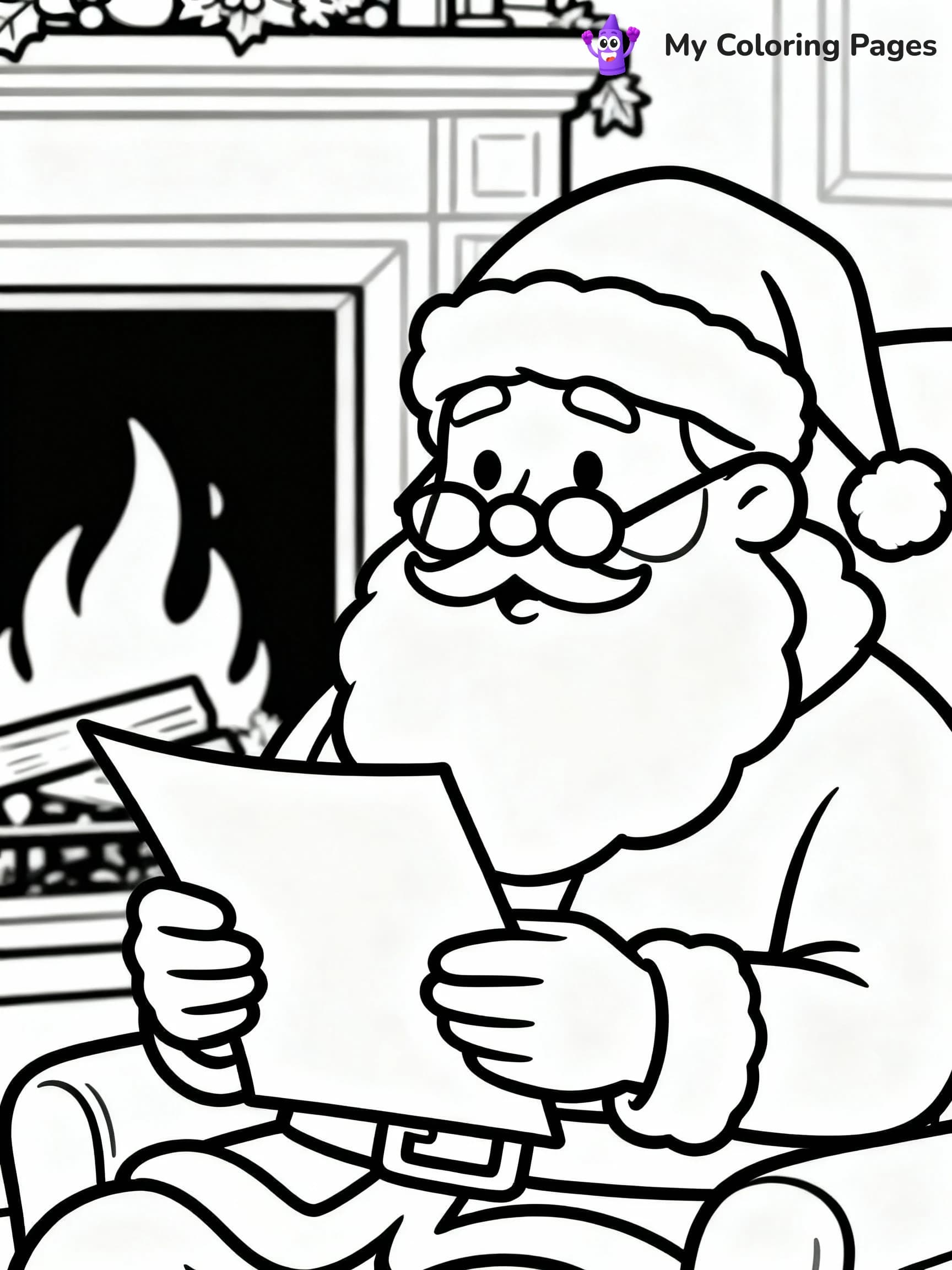 Santa Coloring Pages - 5