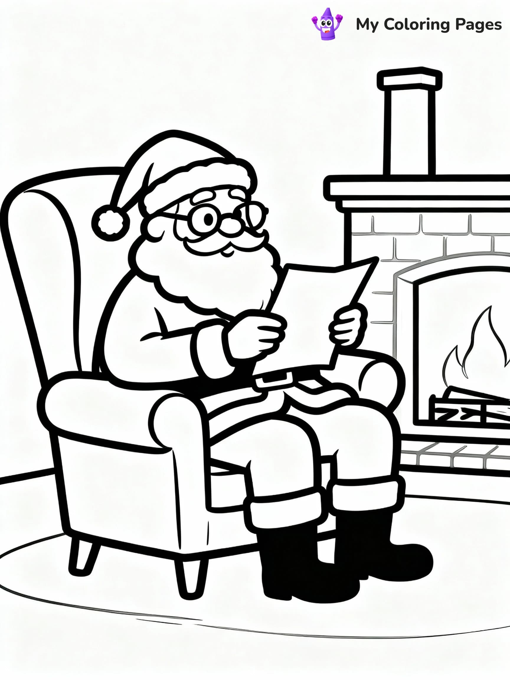 Santa Coloring Pages - 3