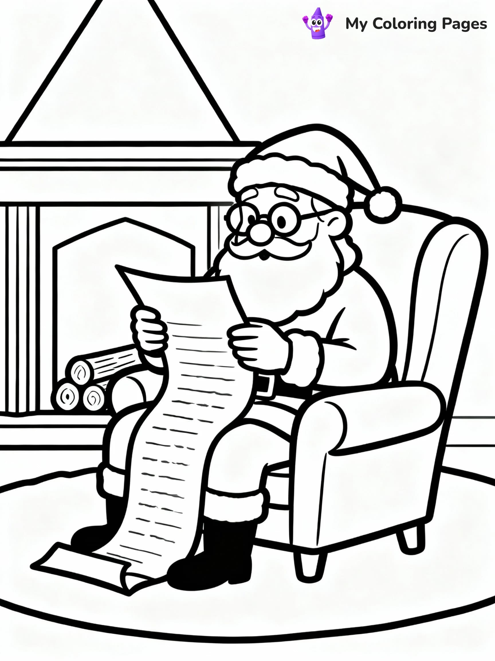 Santa Coloring Pages - 2