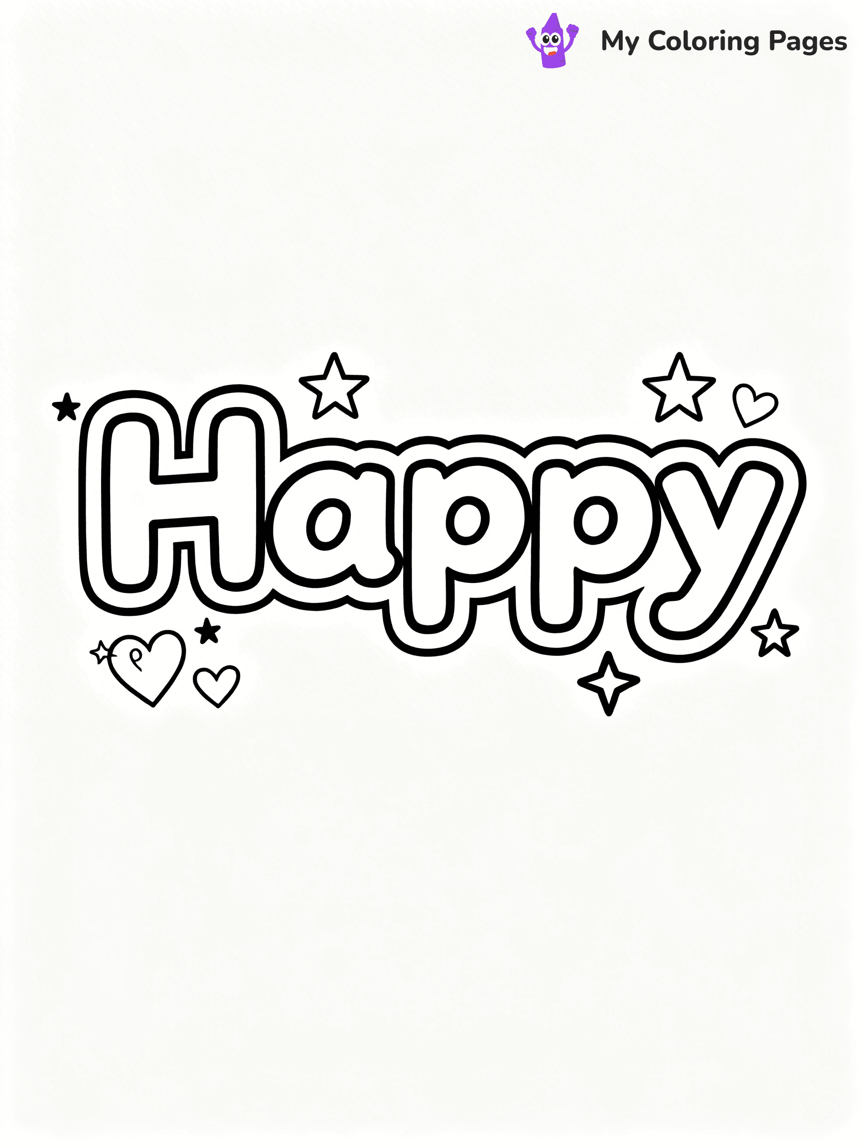 Word Coloring Pages - 67