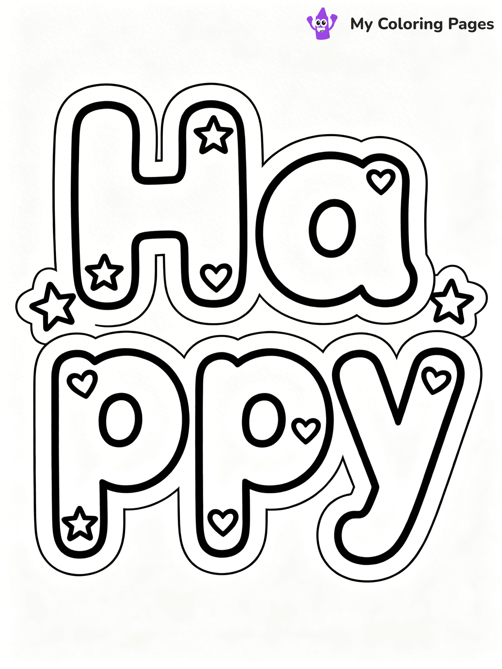 Word Coloring Pages - 65