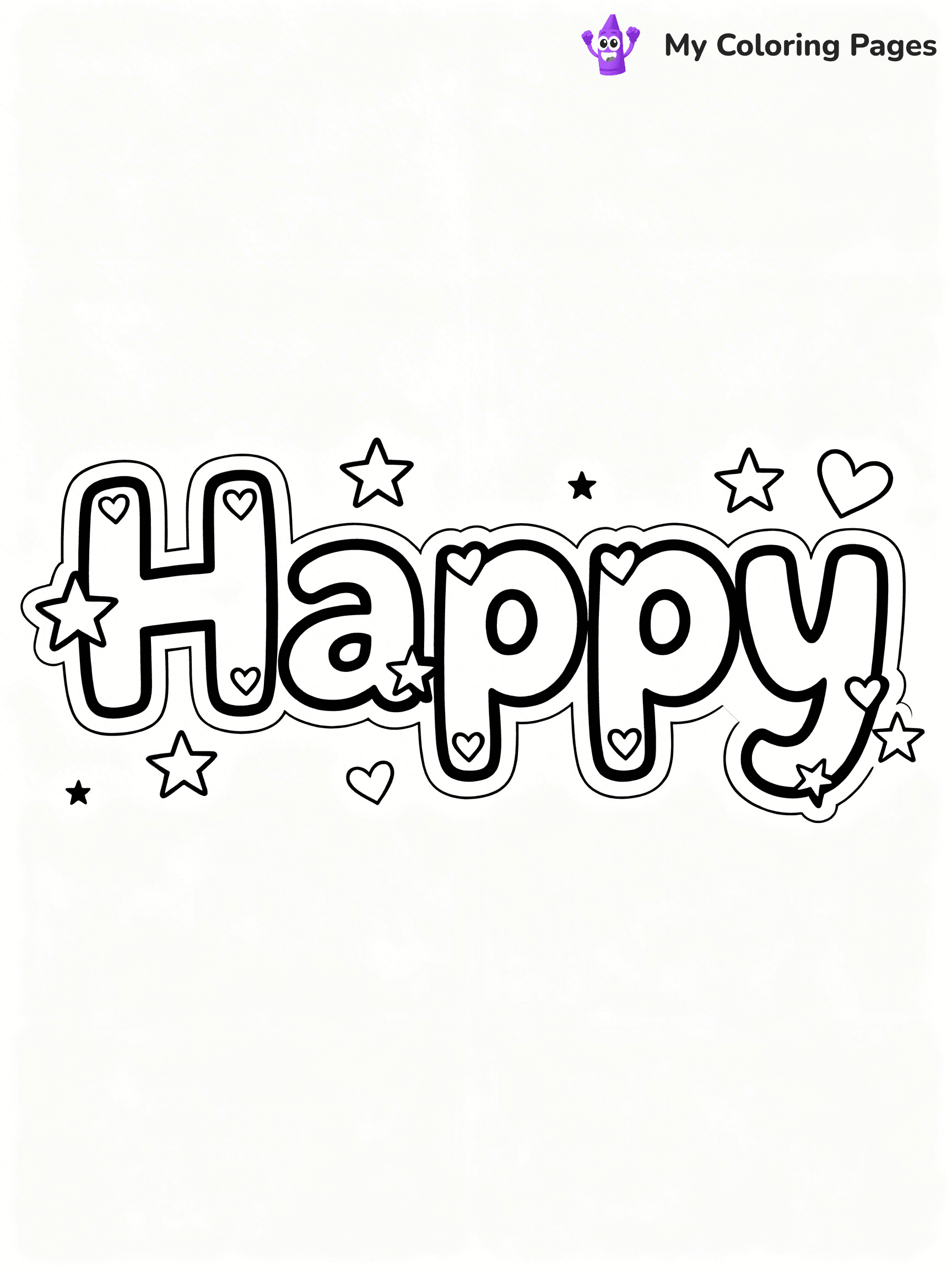 Word Coloring Pages - 61