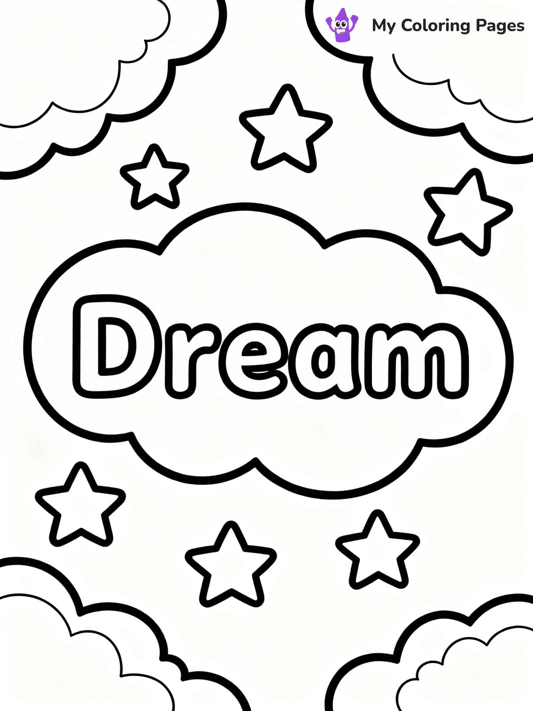 Word Coloring Pages - 53