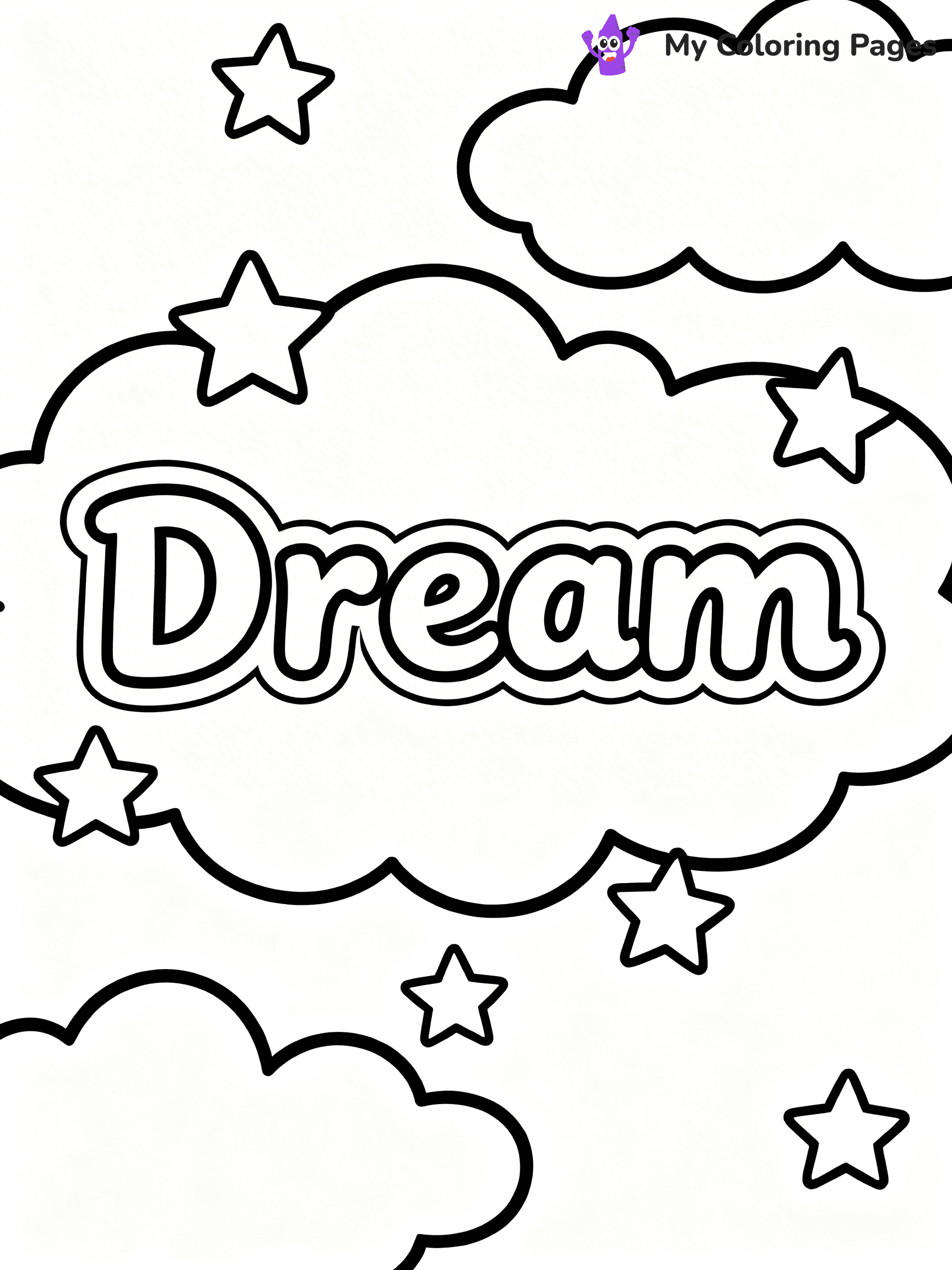 Word Coloring Pages - 51