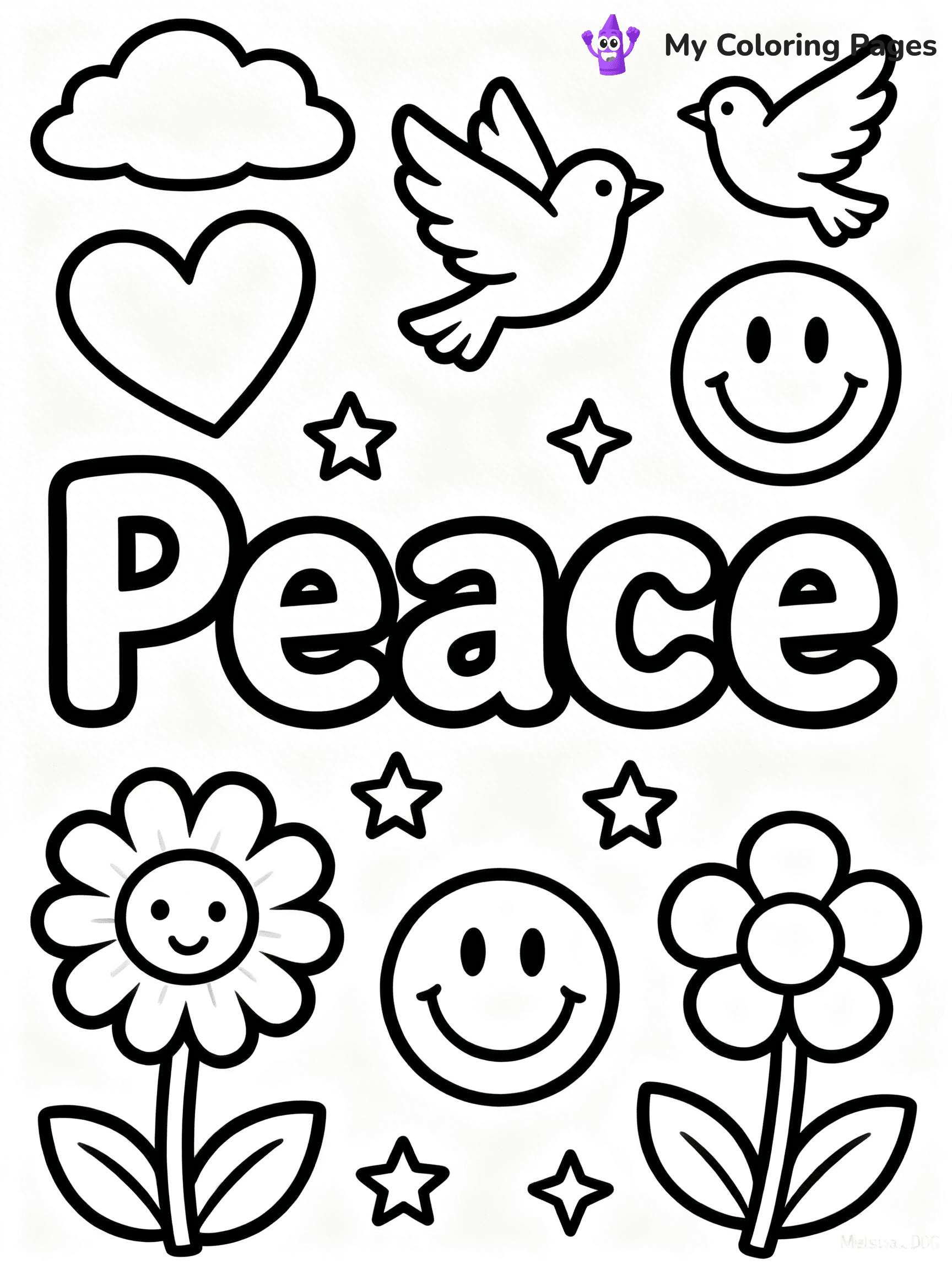 Word Coloring Pages - 21
