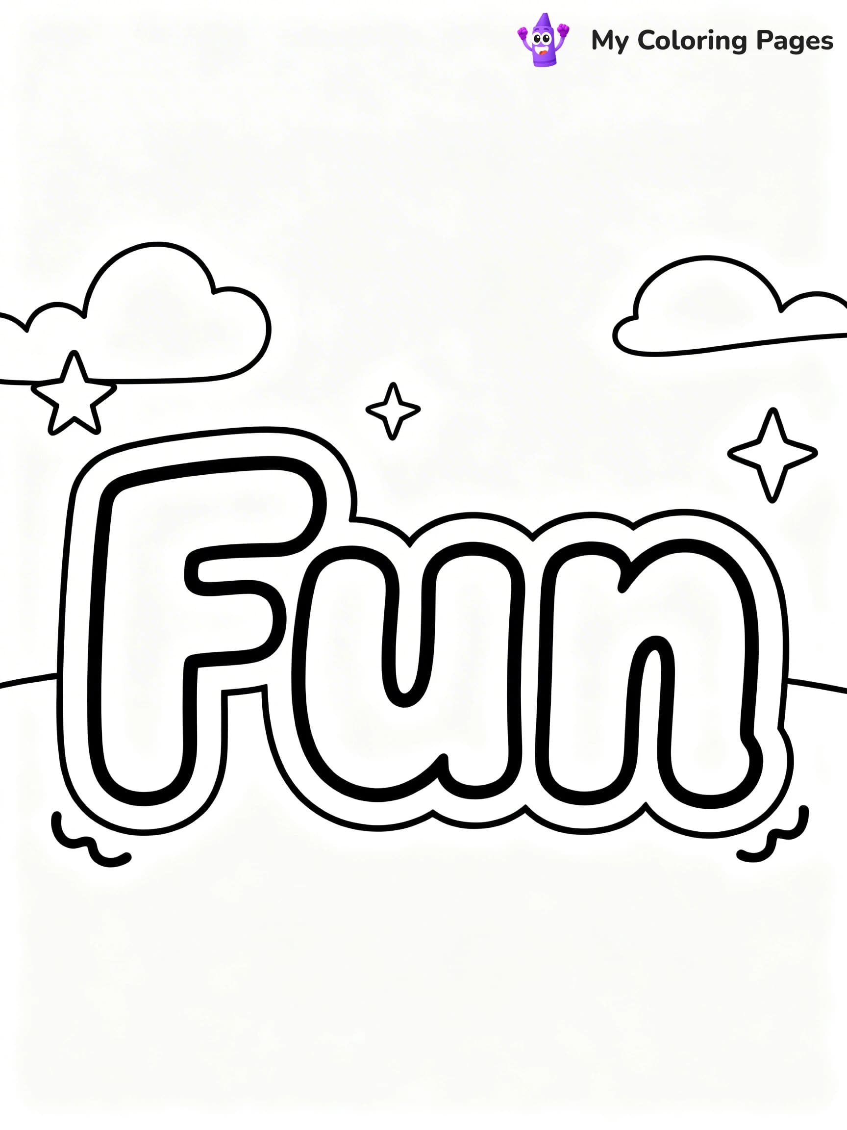 Word Coloring Pages - 19