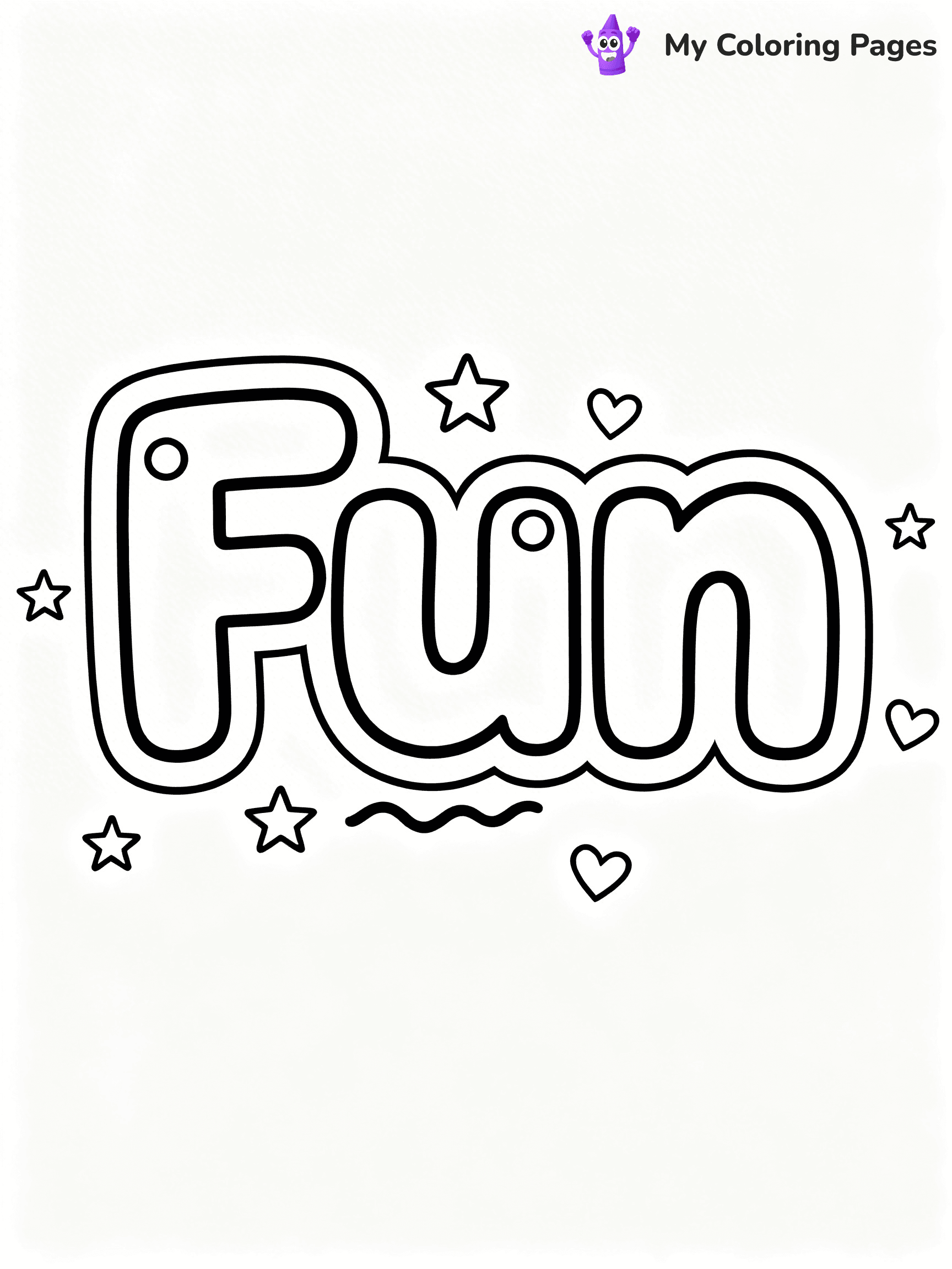 Word Coloring Pages - 18