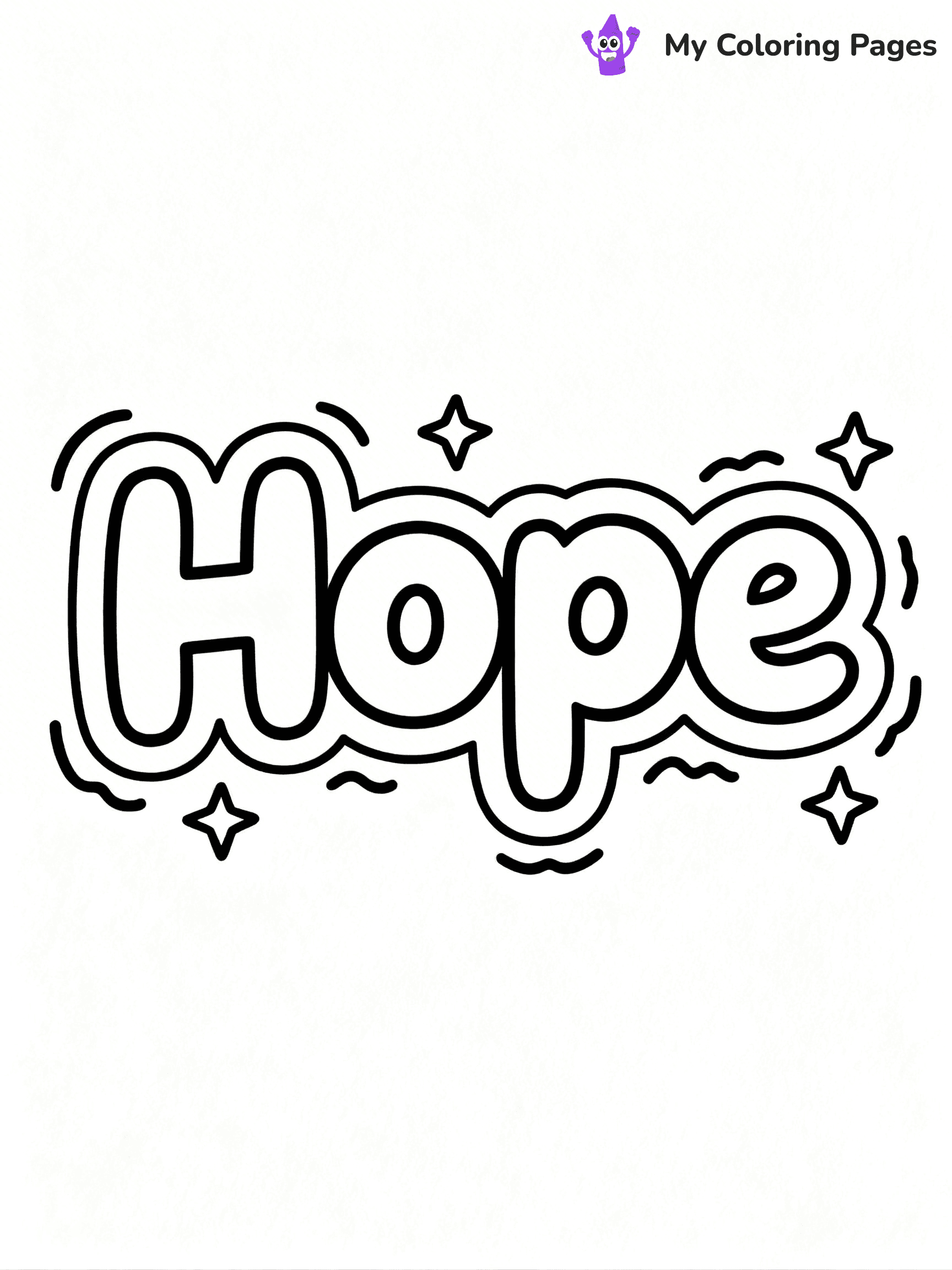 Word Coloring Pages - 13