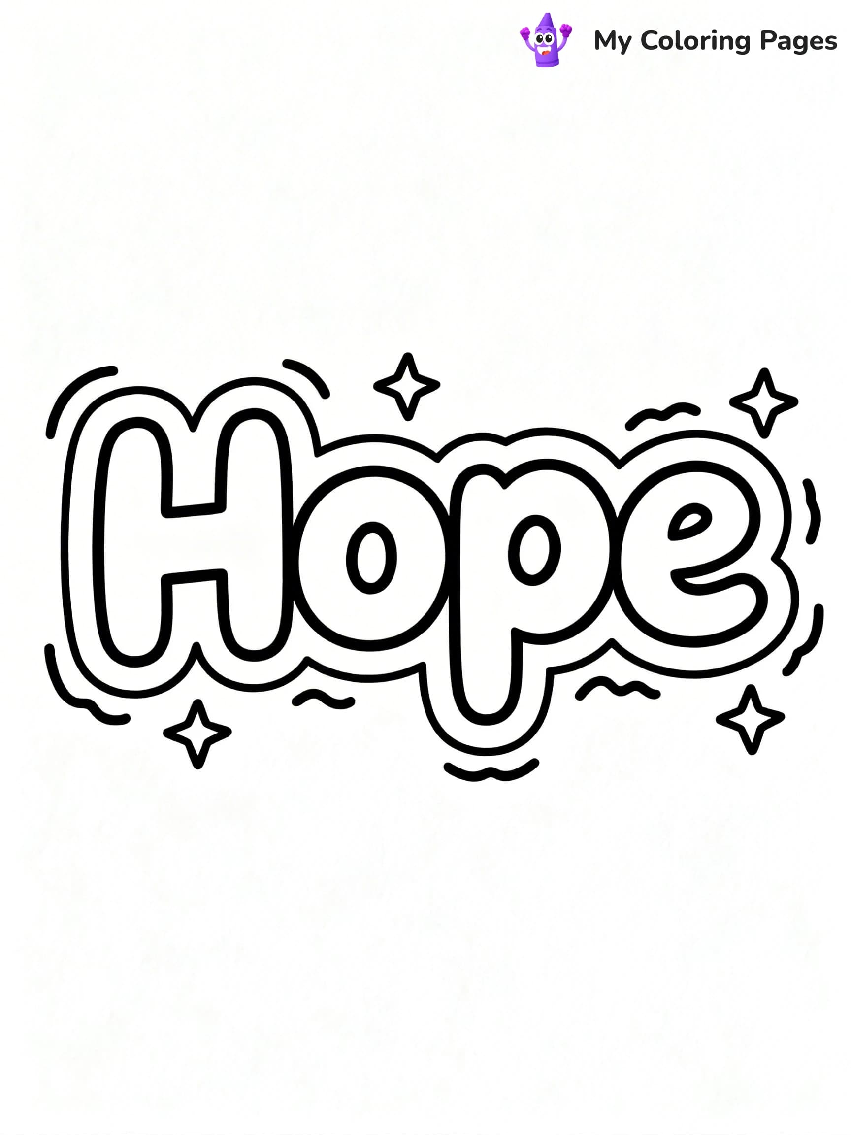 Word Coloring Pages - 13