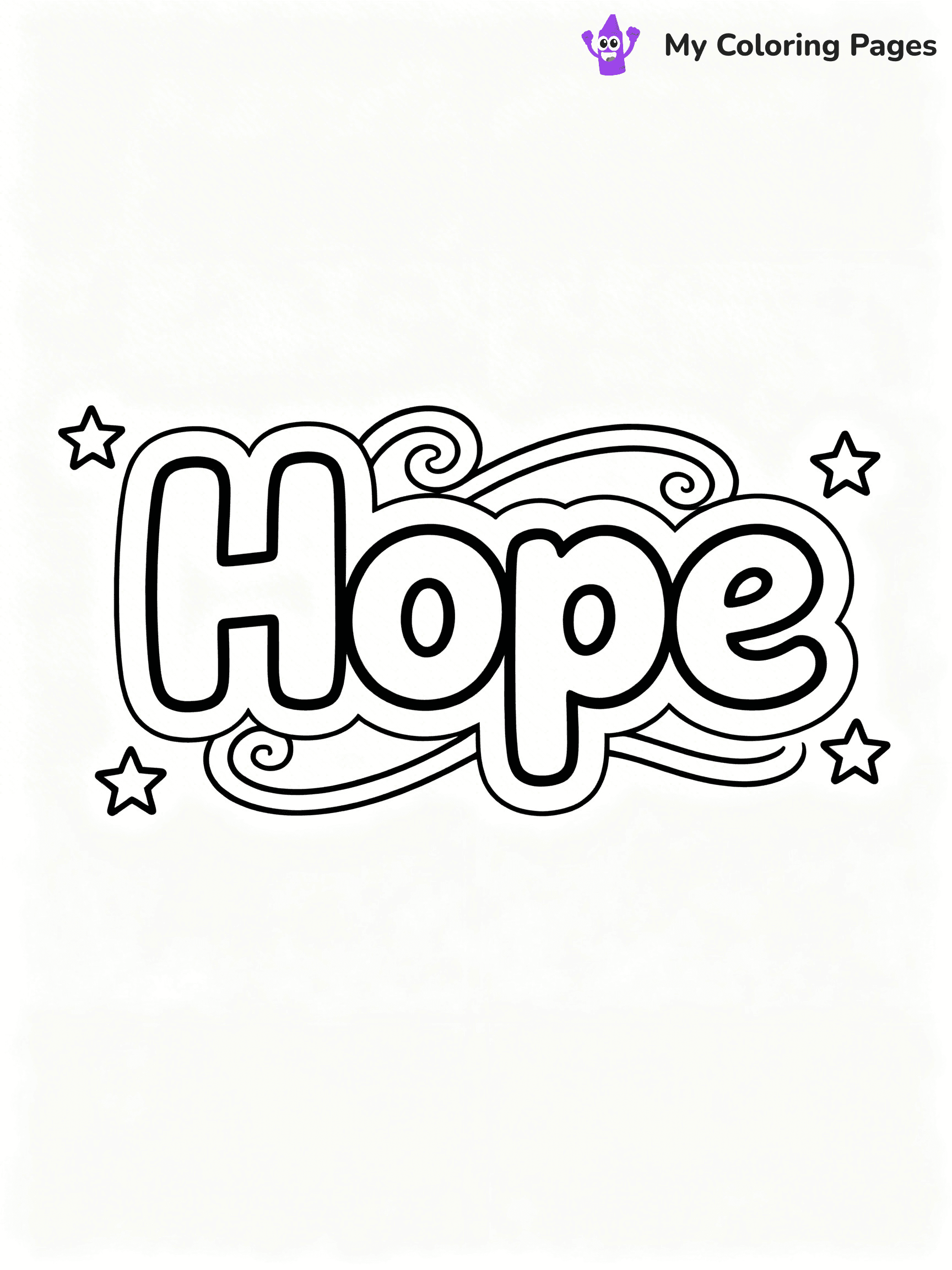 Word Coloring Pages - 12