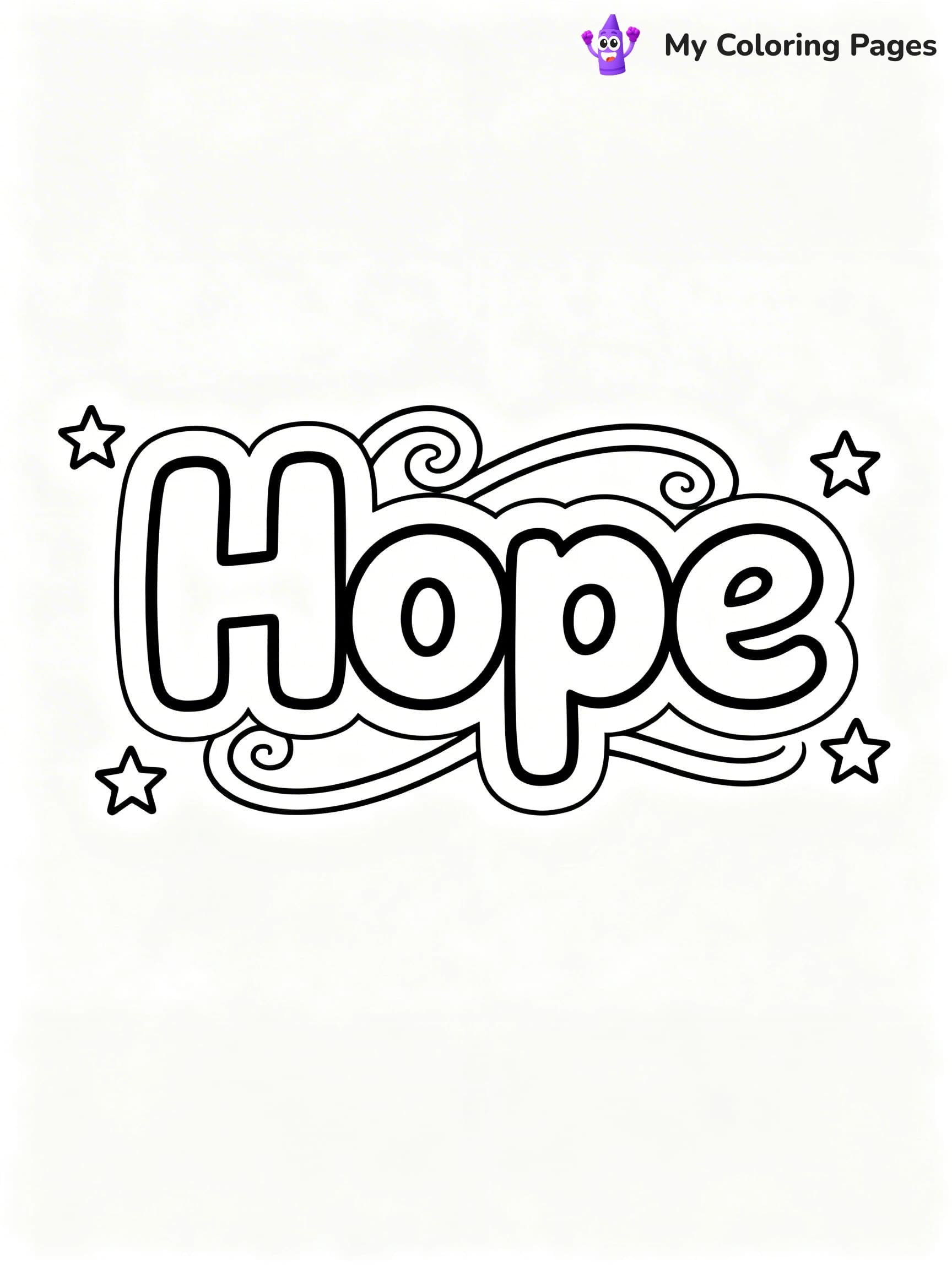 Word Coloring Pages - 12