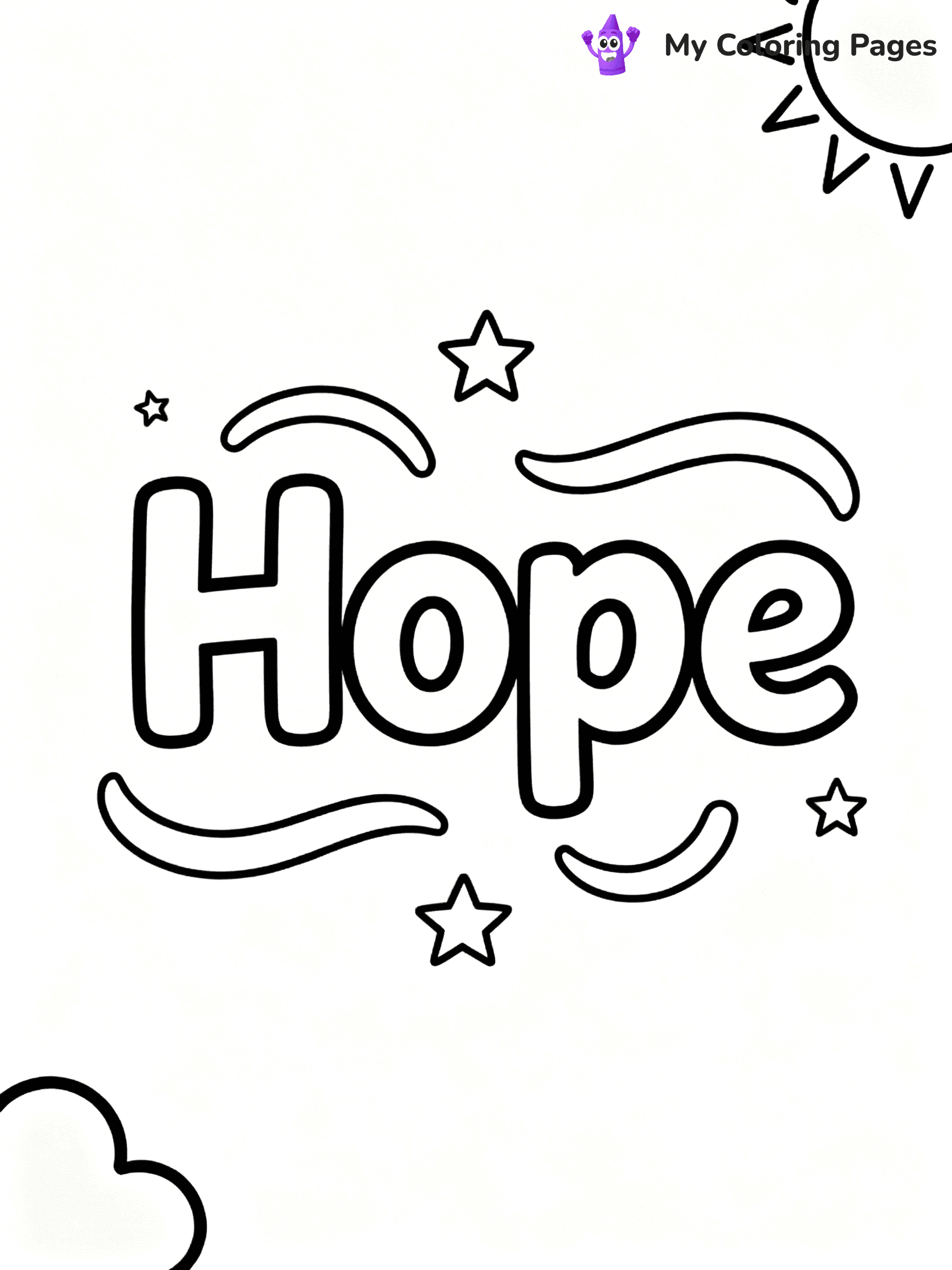Word Coloring Pages - 11