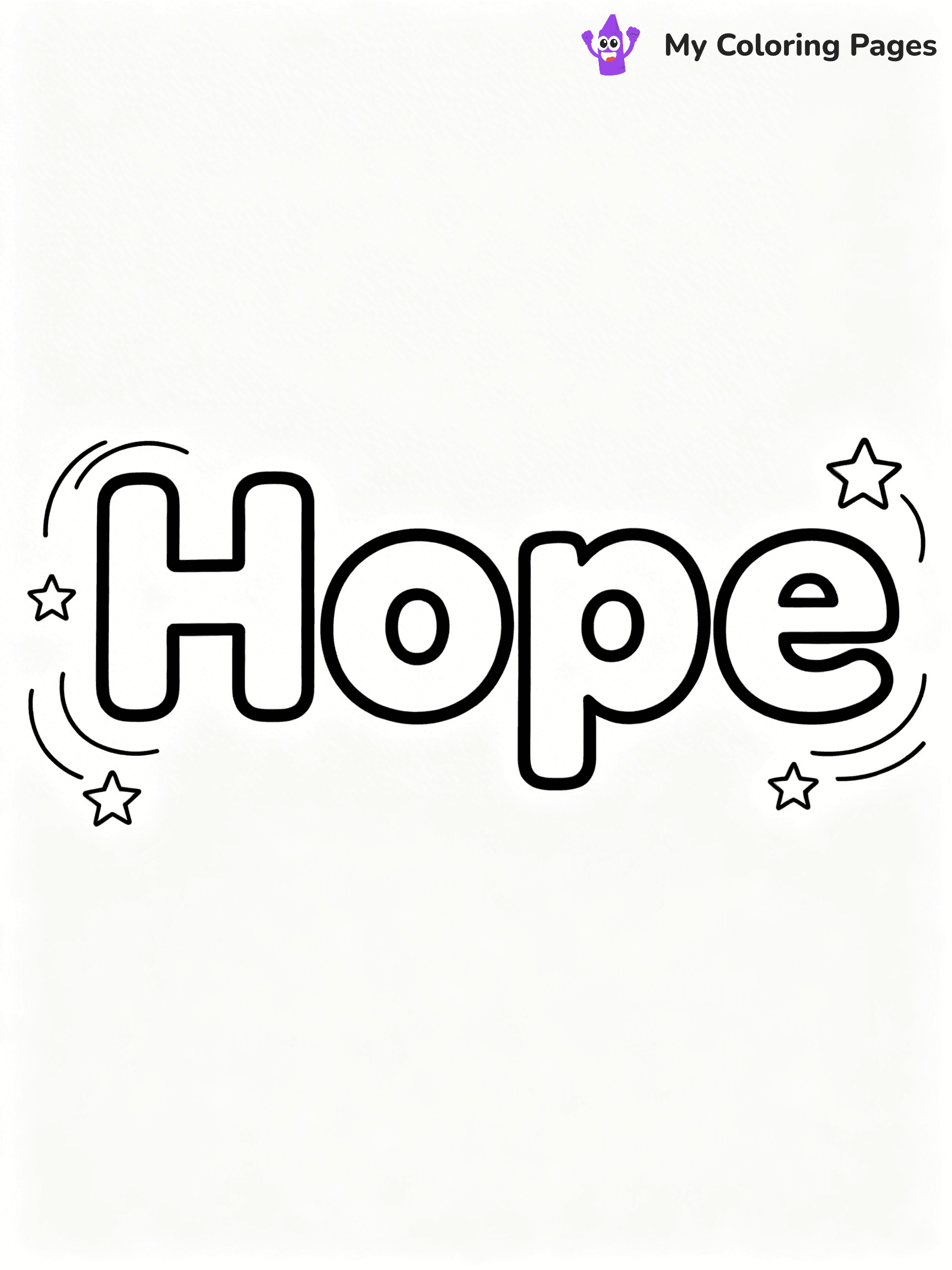 Word Coloring Pages - 10