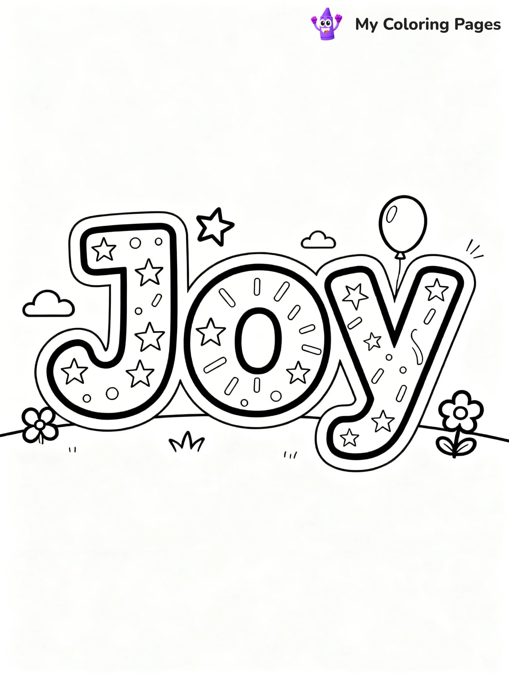 Word Coloring Pages - 6