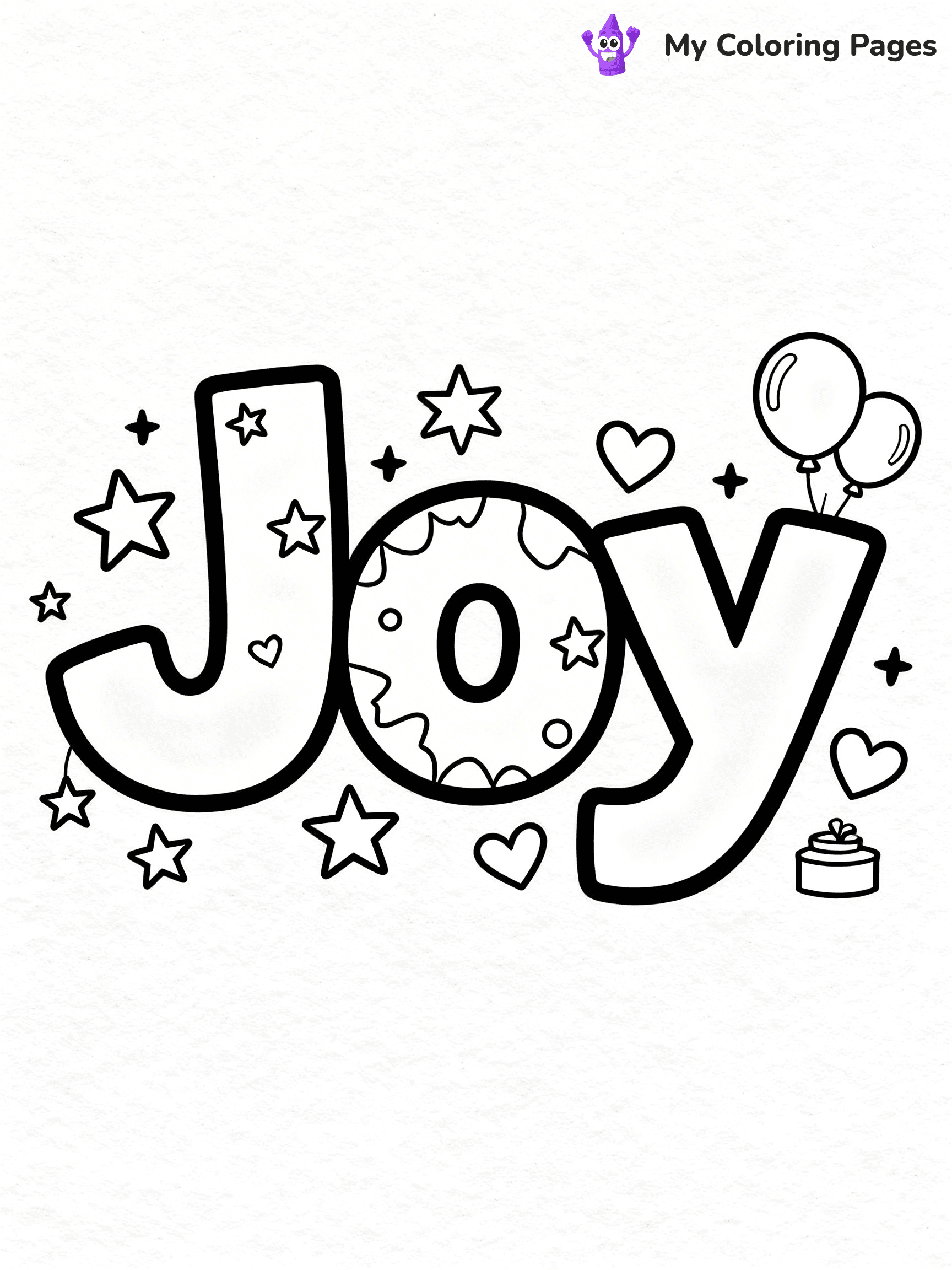 Word Coloring Pages - 4