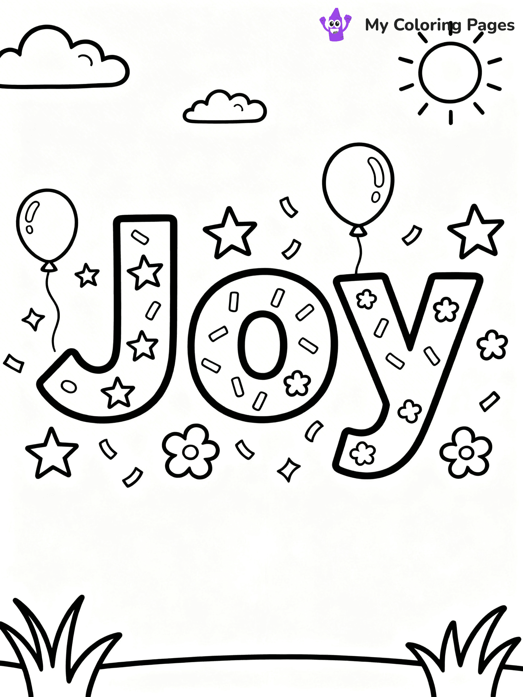 Word Coloring Pages - 1