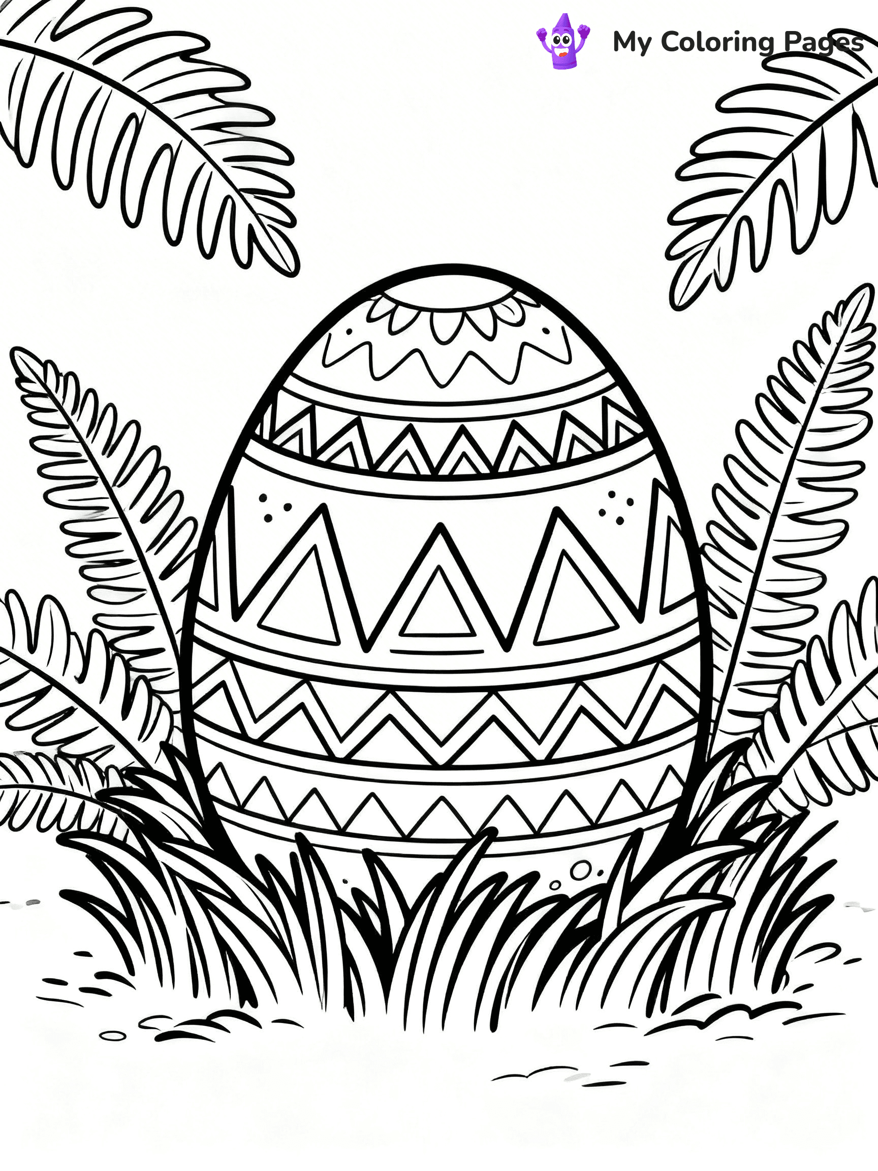 Dinosaur Egg Coloring Pages - 28