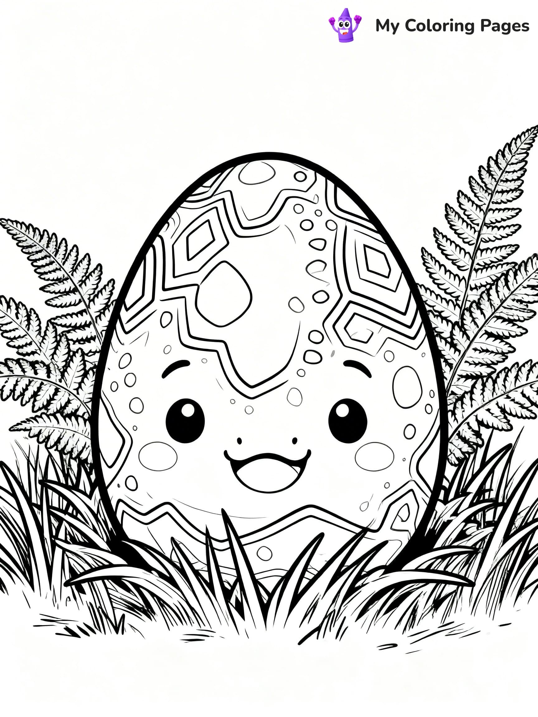 Dinosaur Egg Coloring Pages - 23