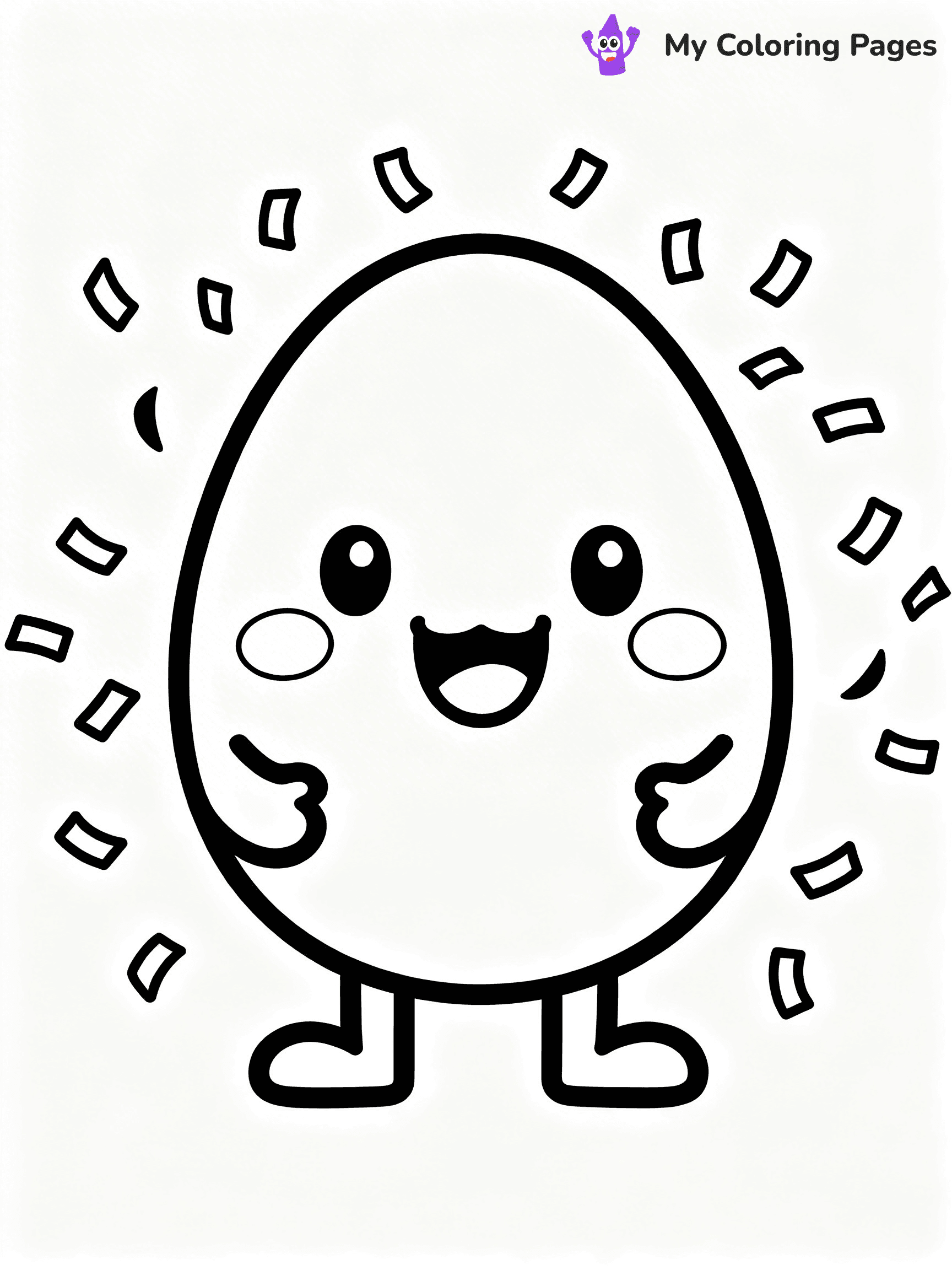 Dinosaur Egg Coloring Pages - 14