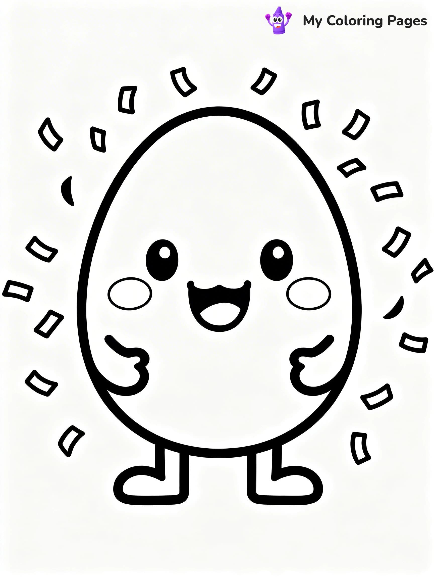 Dinosaur Egg Coloring Pages - 14