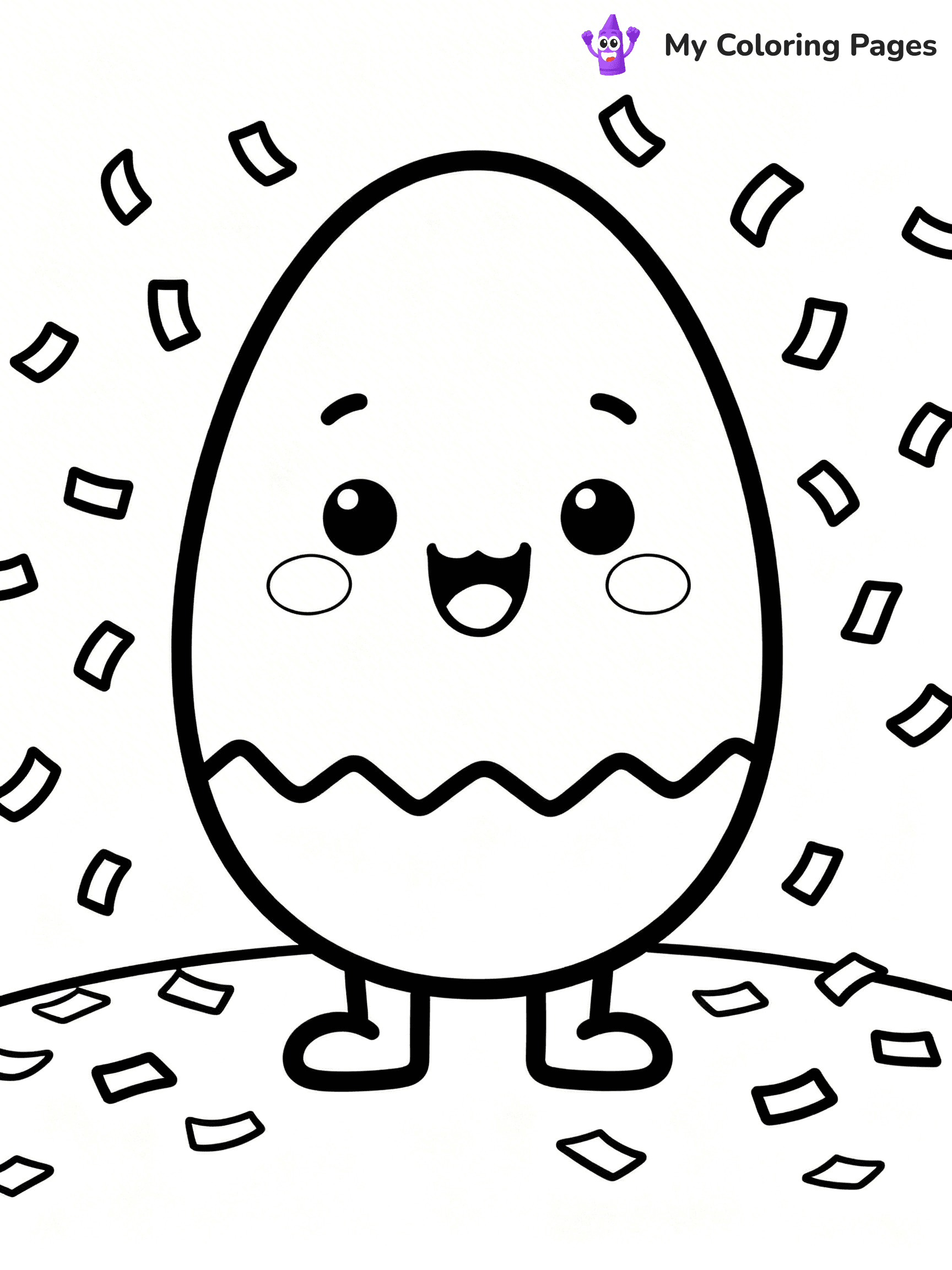 Dinosaur Egg Coloring Pages - 12