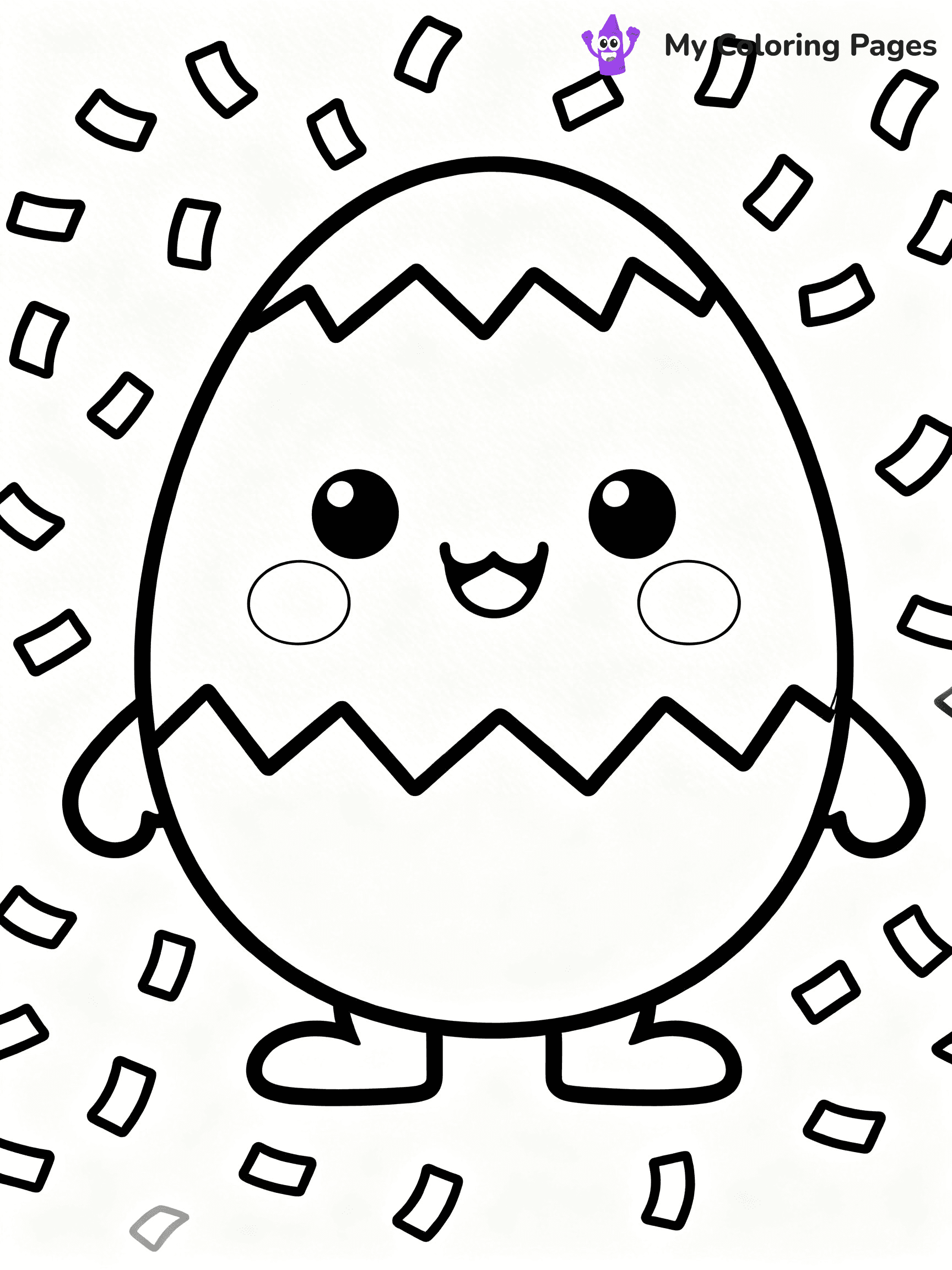 Dinosaur Egg Coloring Pages - 11