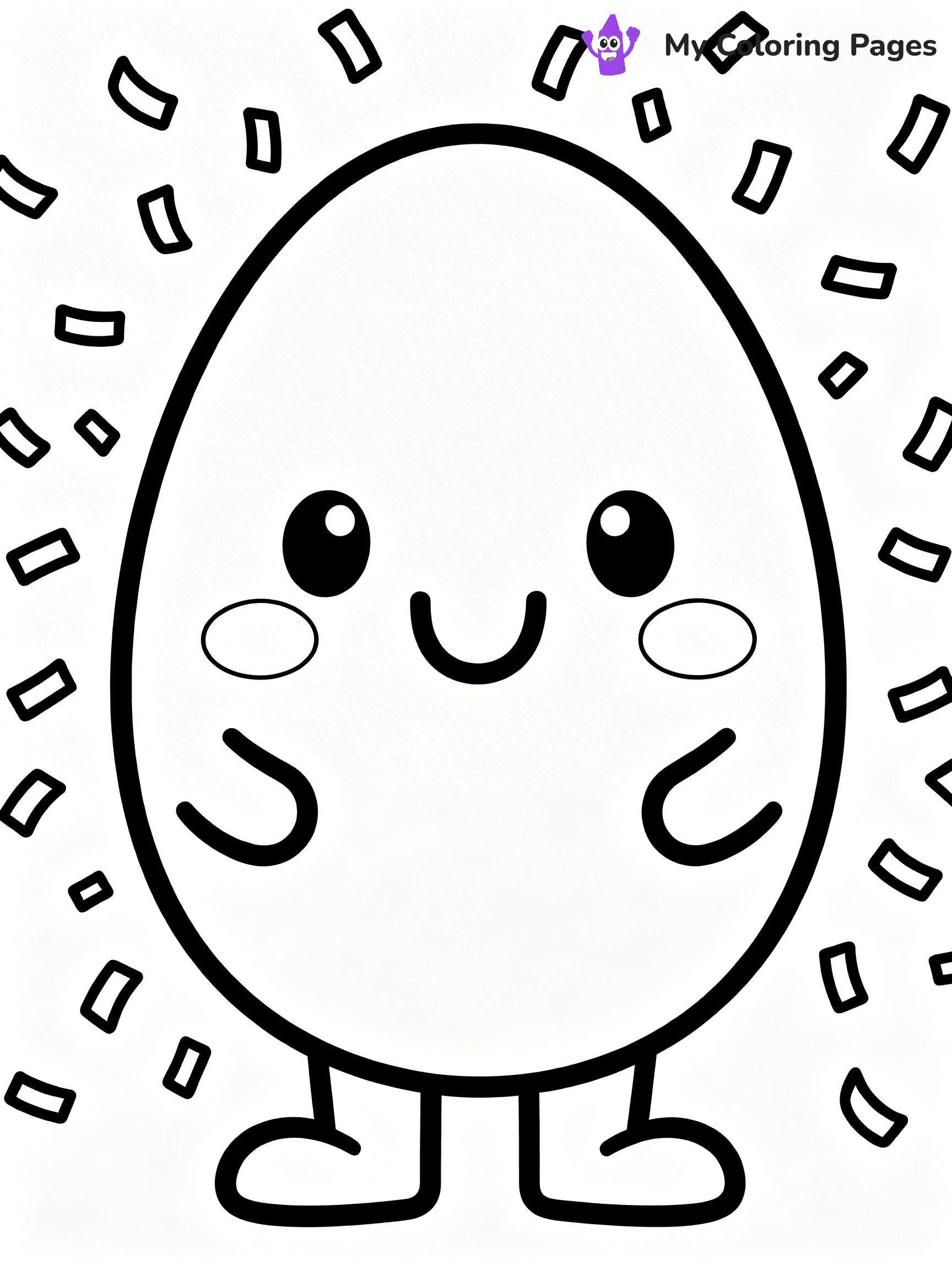 Dinosaur Egg Coloring Pages - 10