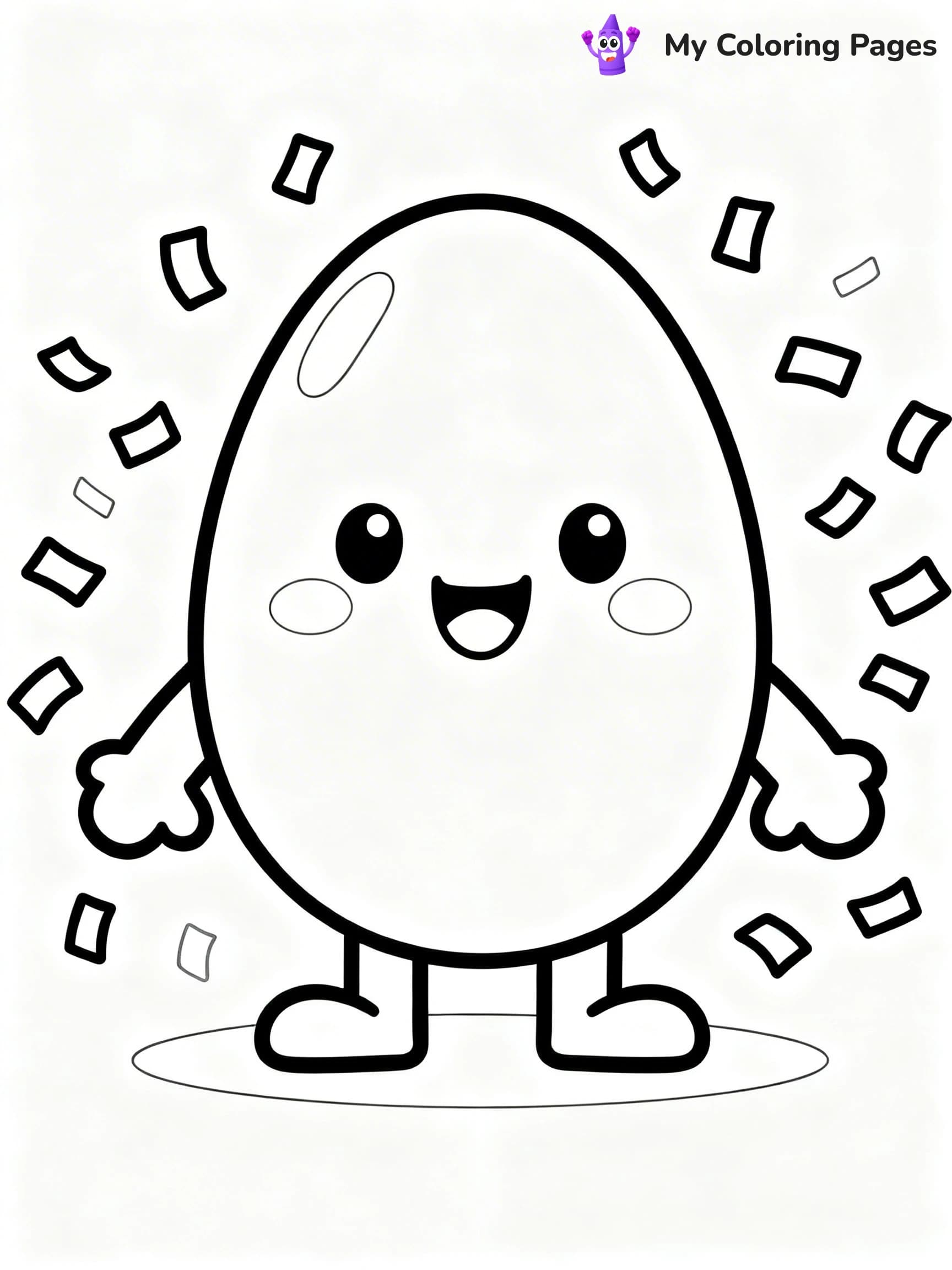 Dinosaur Egg Coloring Pages - 8