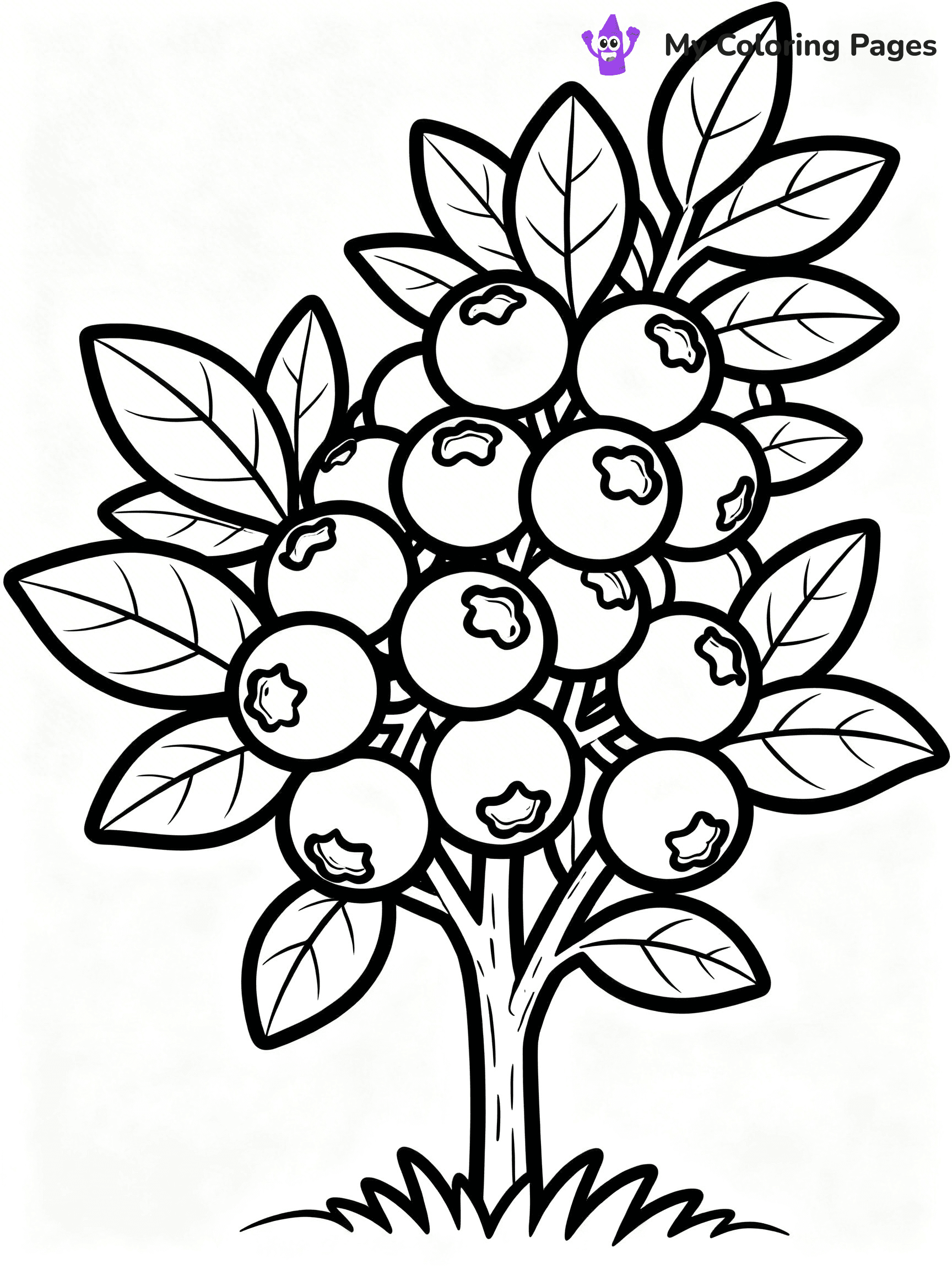 Blueberry Coloring Pages - 38