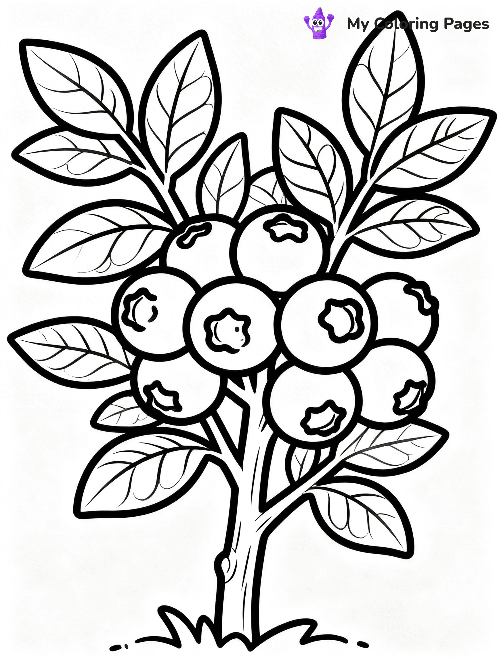 Blueberry Coloring Pages - 37