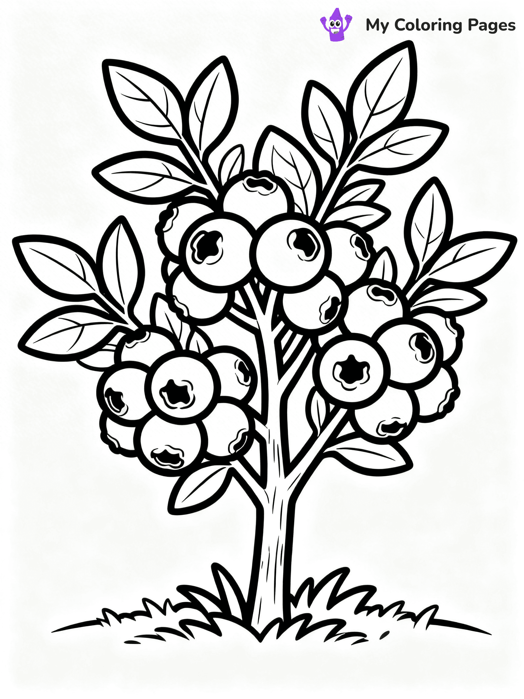 Blueberry Coloring Pages - 33
