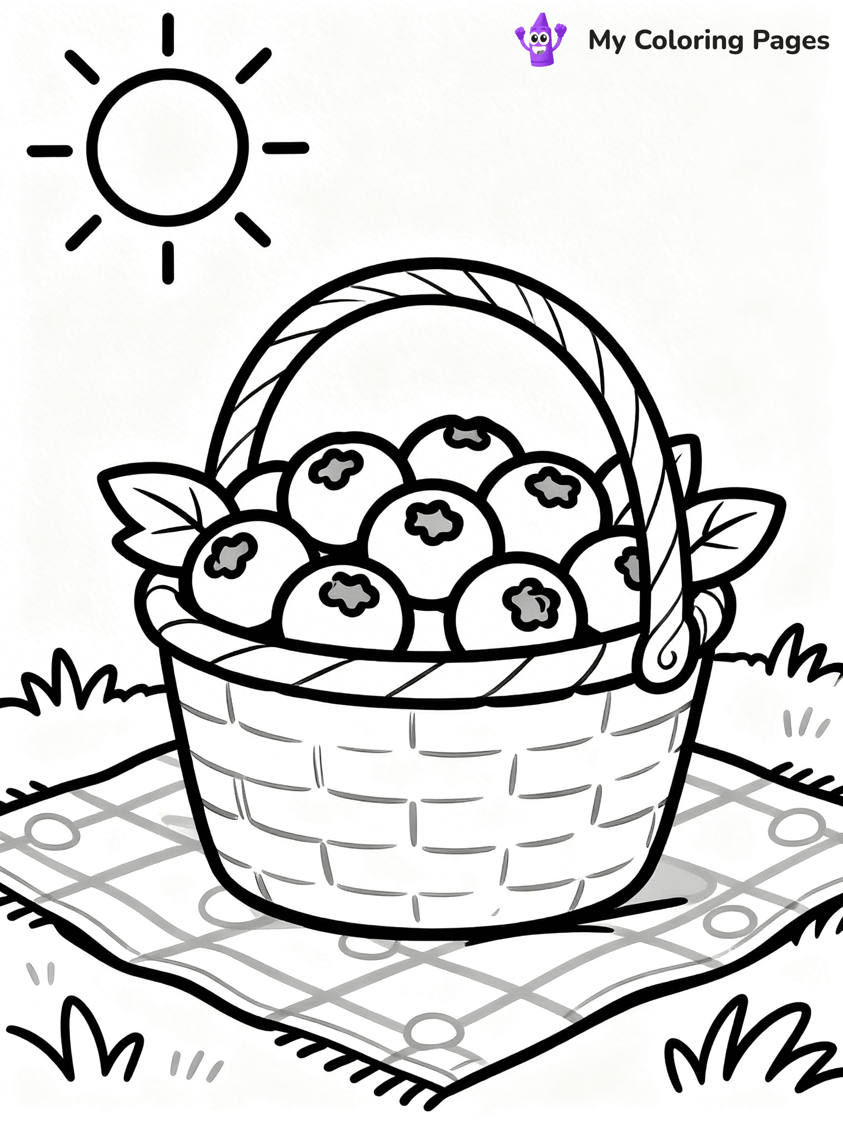 Blueberry Coloring Pages - 24