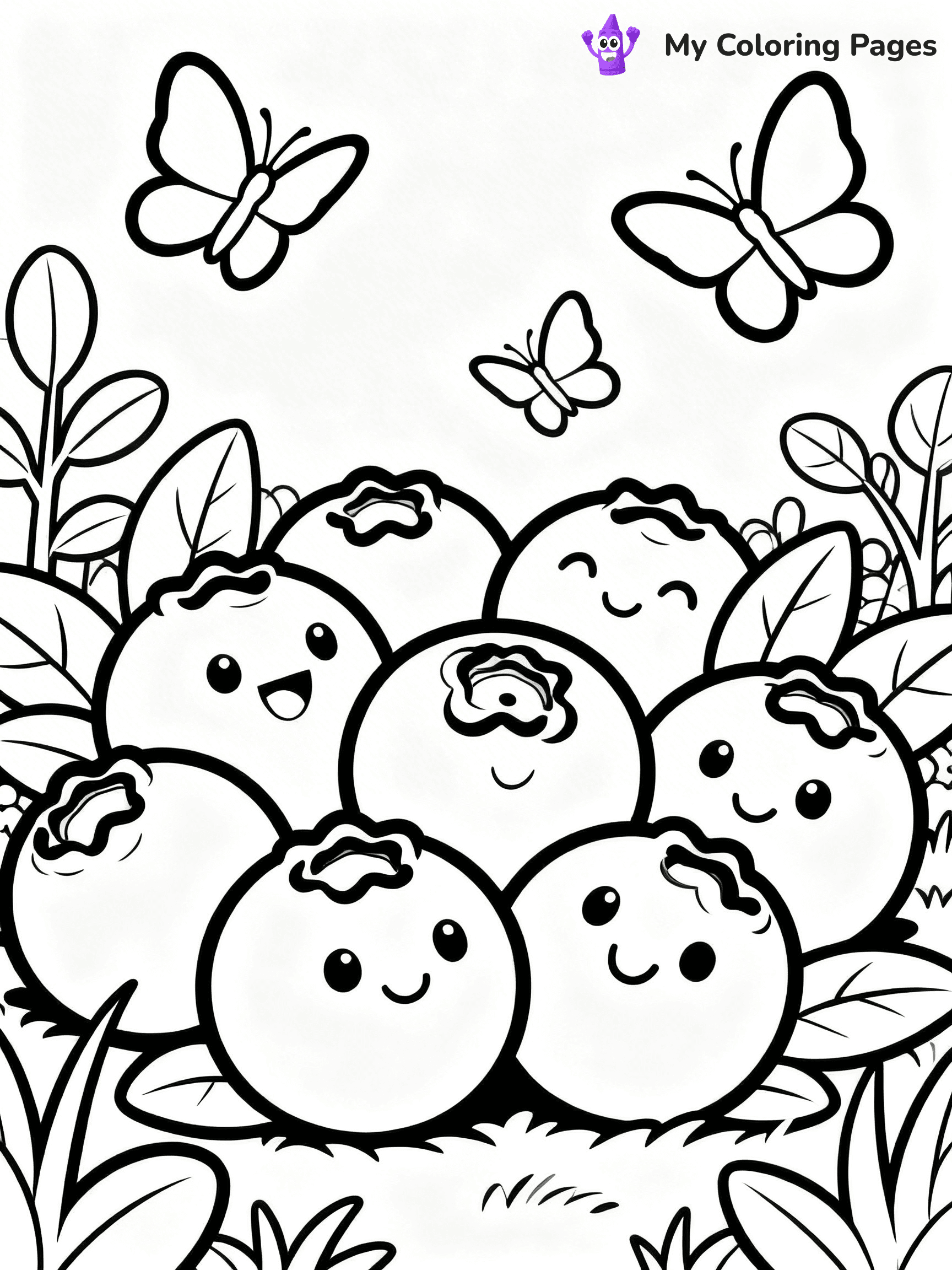 Blueberry Coloring Pages - 5
