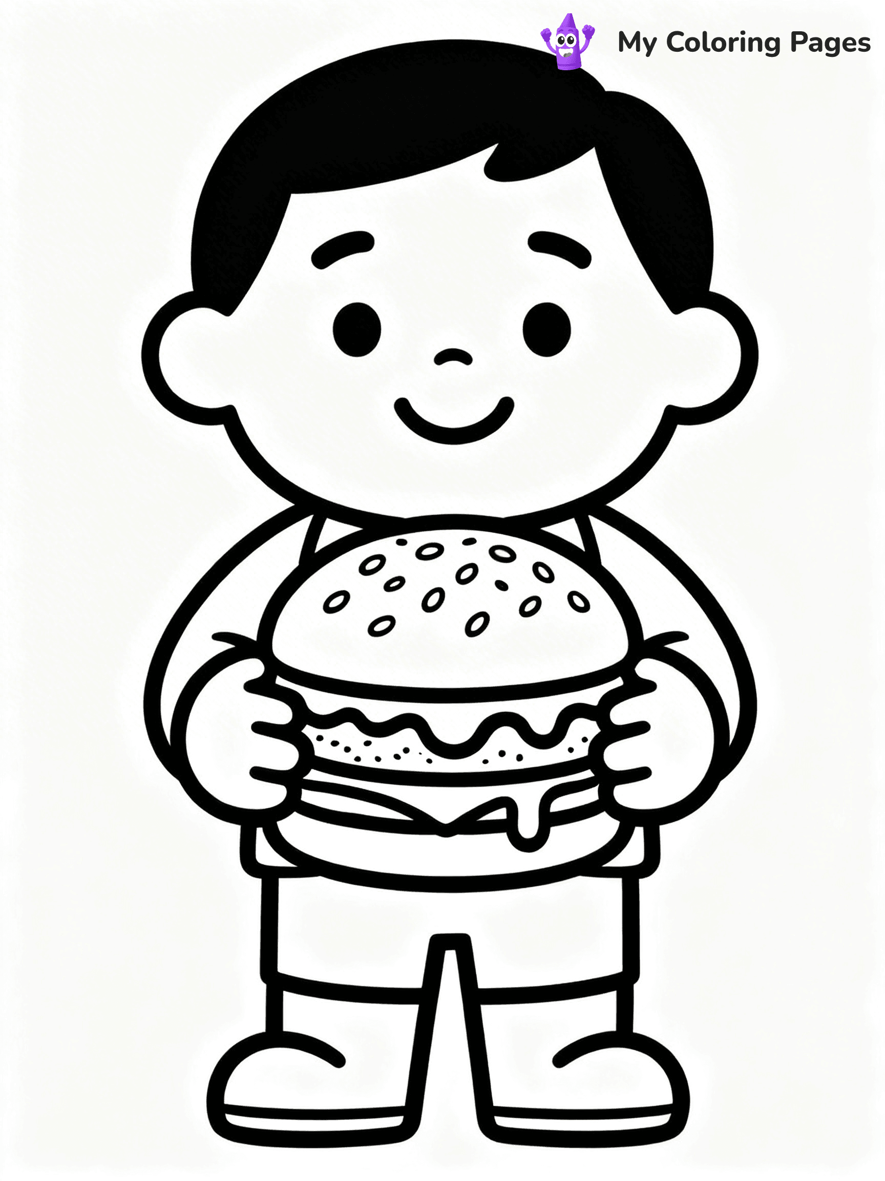 Burger Coloring Pages - 47