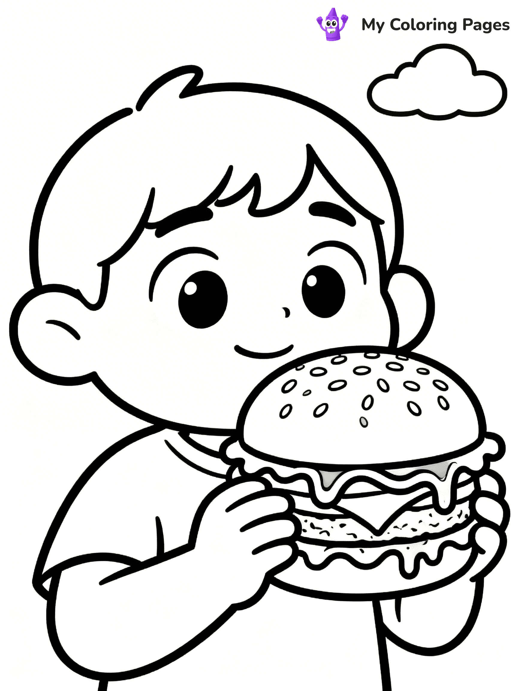 Burger Coloring Pages - 44