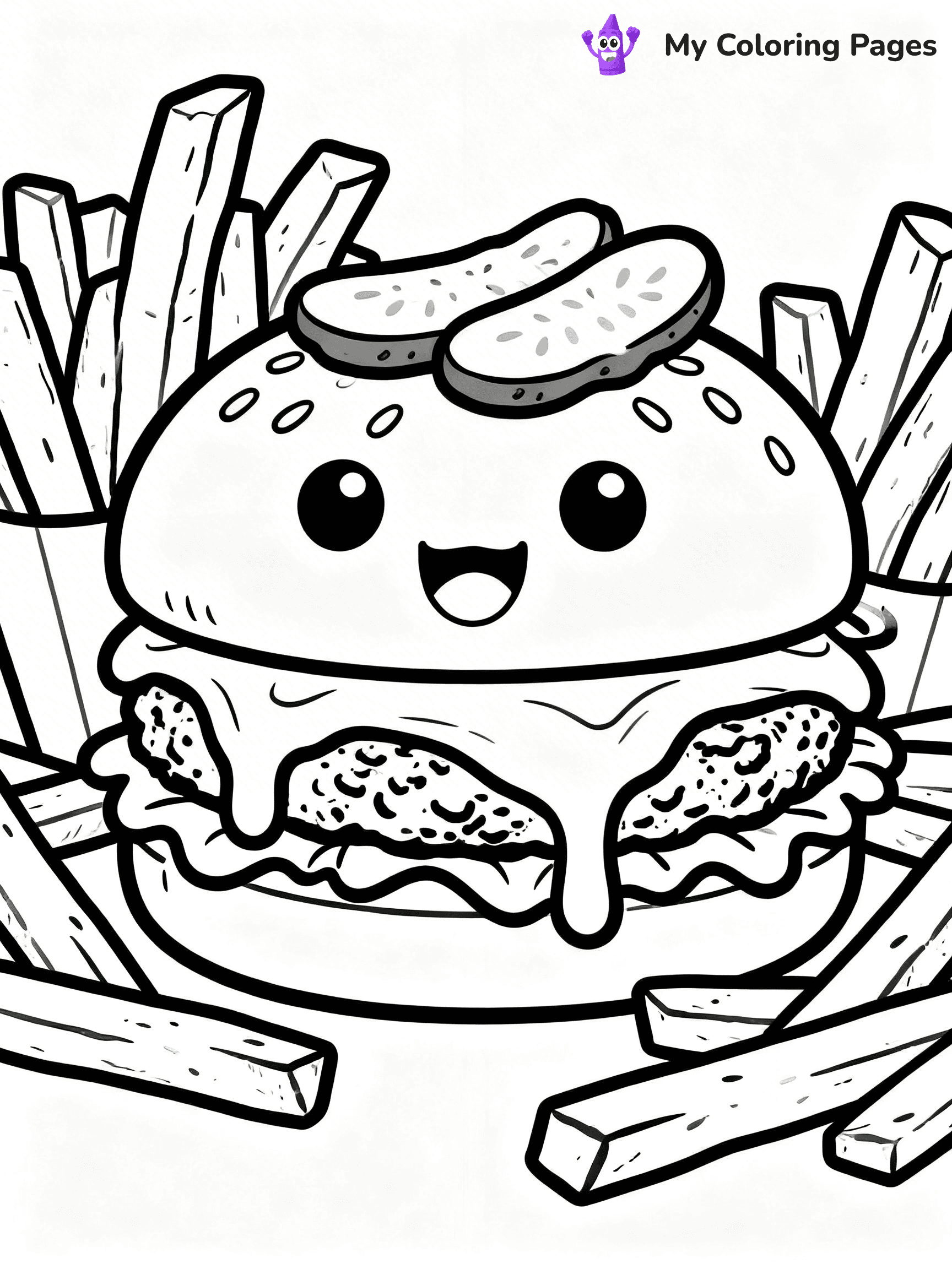 Burger Coloring Pages - 34