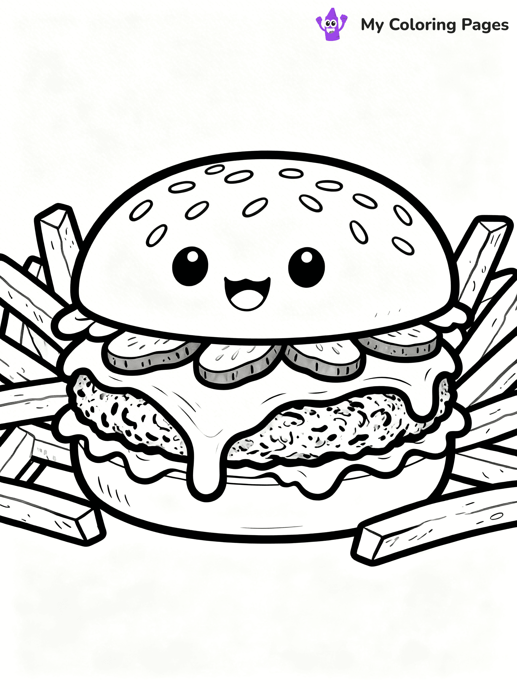 Burger Coloring Pages - 29