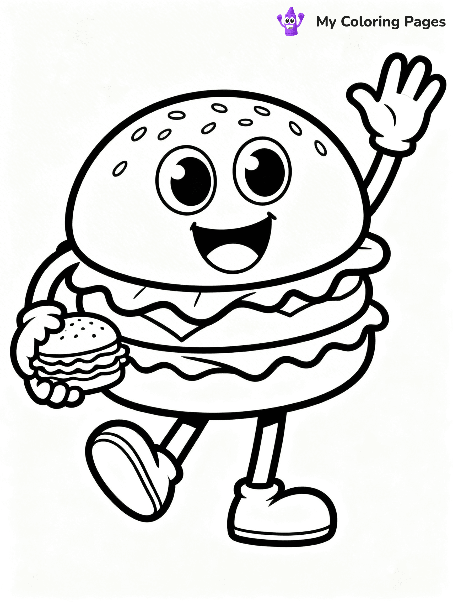 Burger Coloring Pages - 23