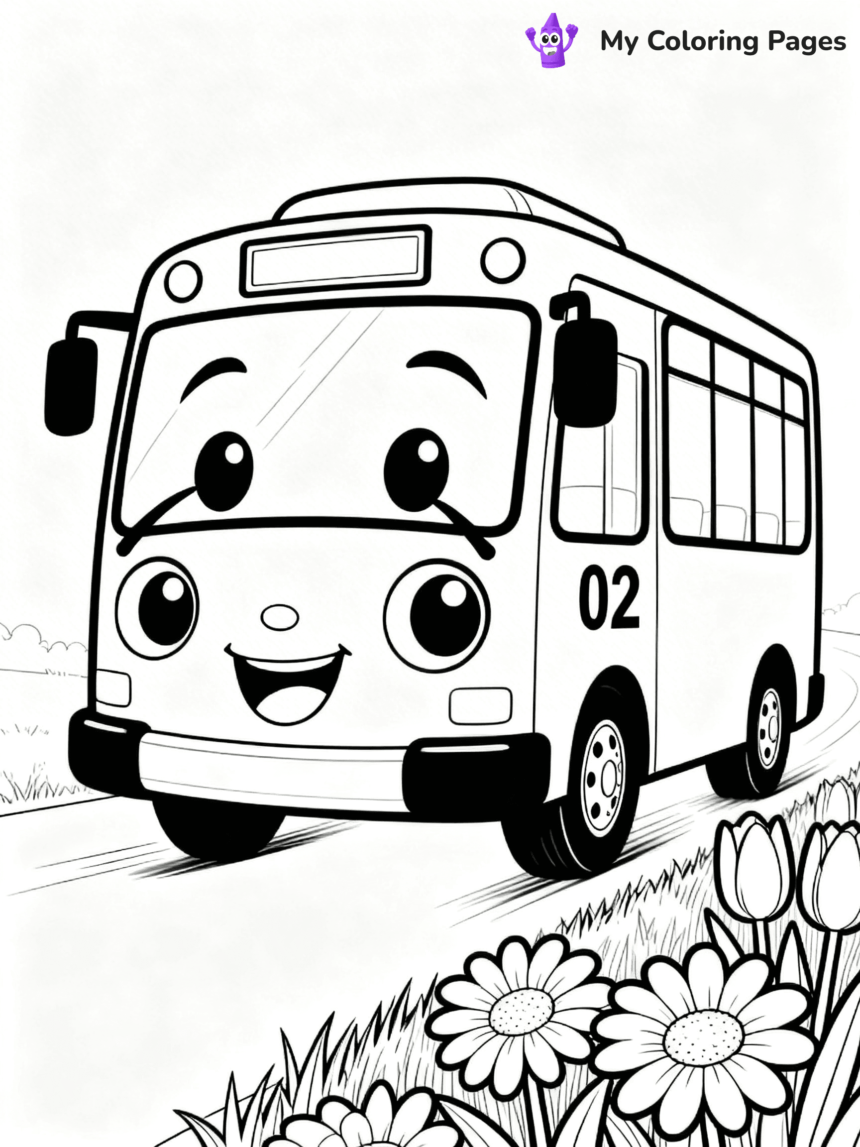 Tayo The Little Bus Coloring Pages - 21