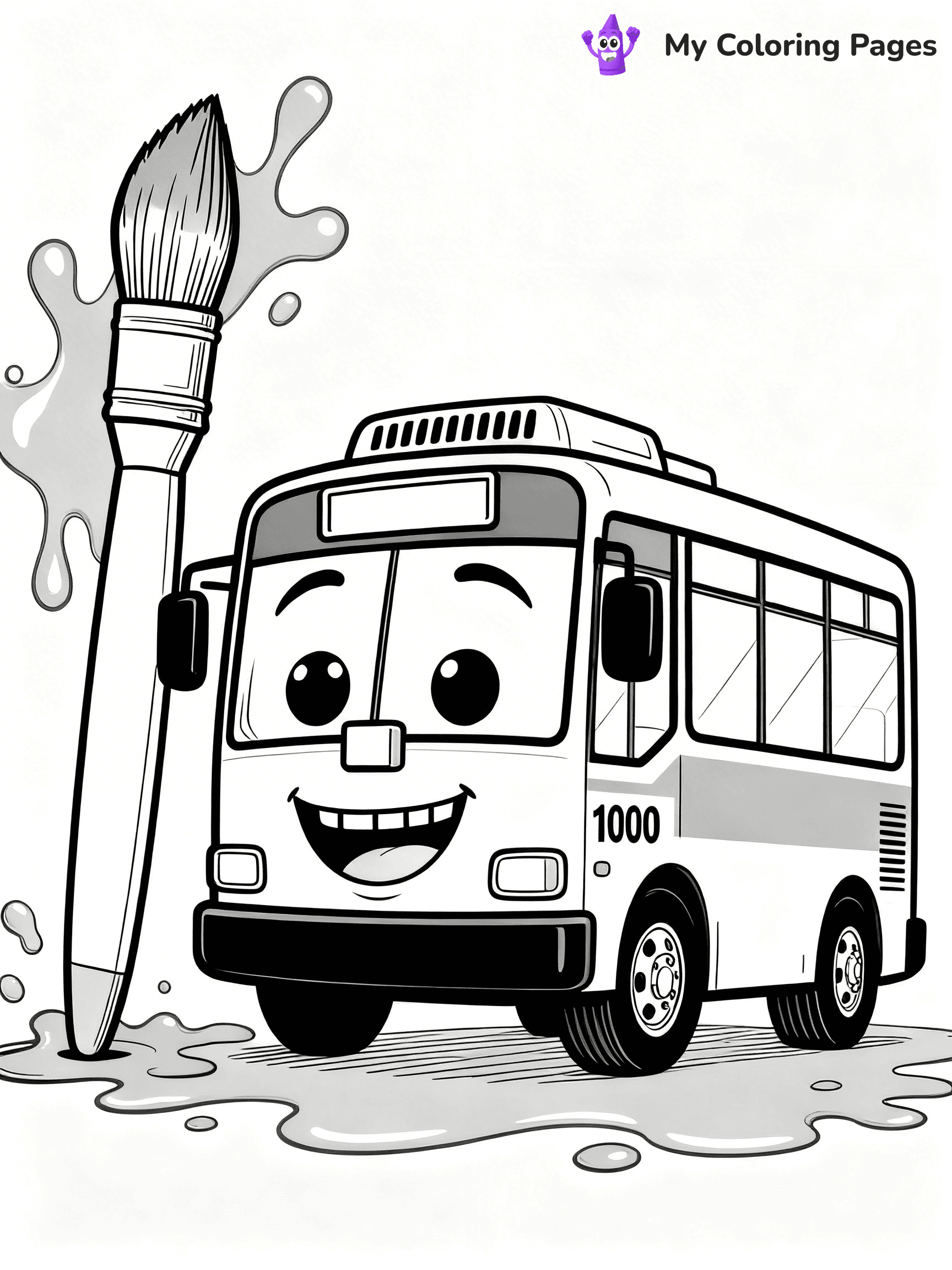 Tayo The Little Bus Coloring Pages - 20