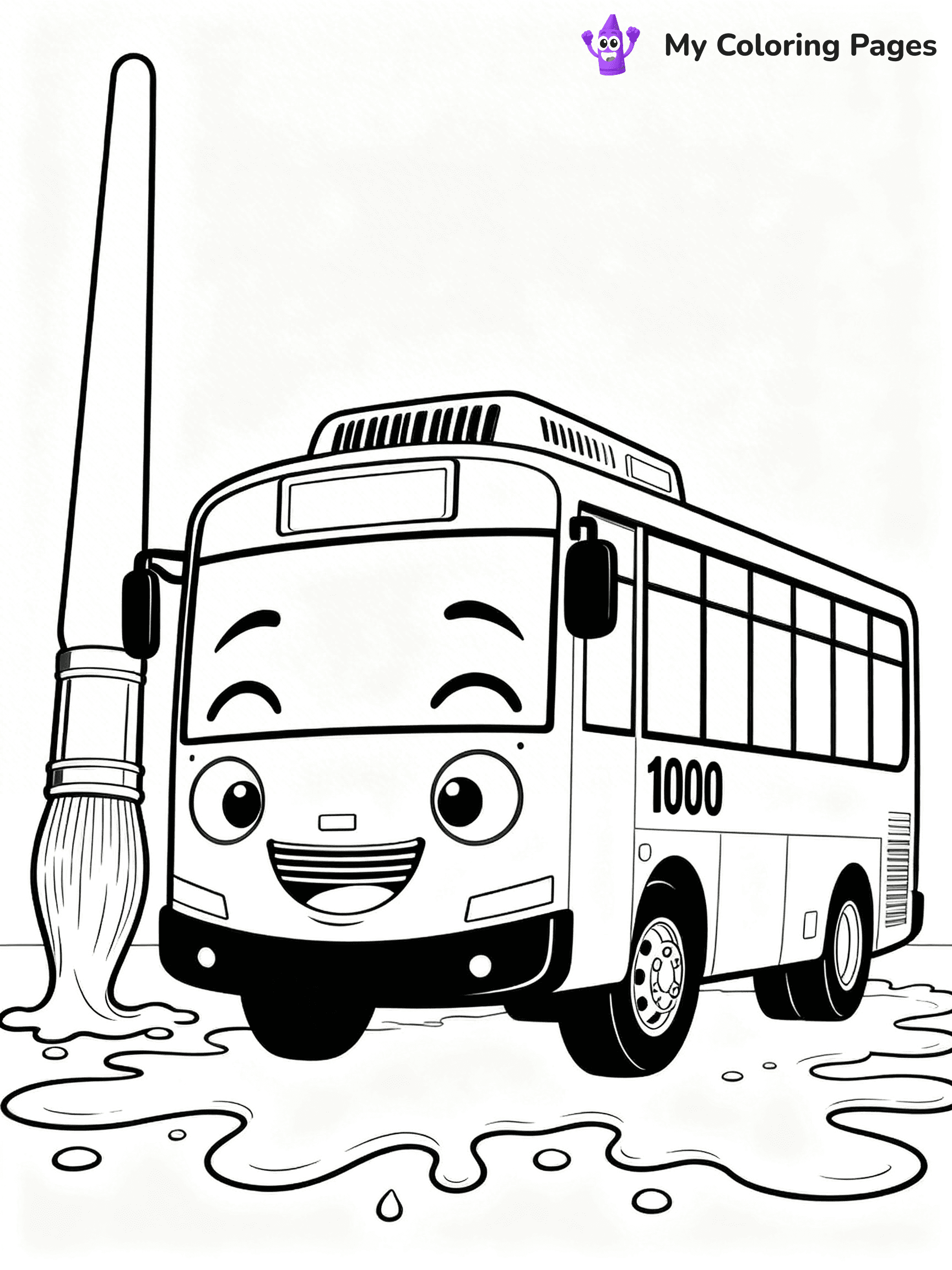 Tayo The Little Bus Coloring Pages - 18