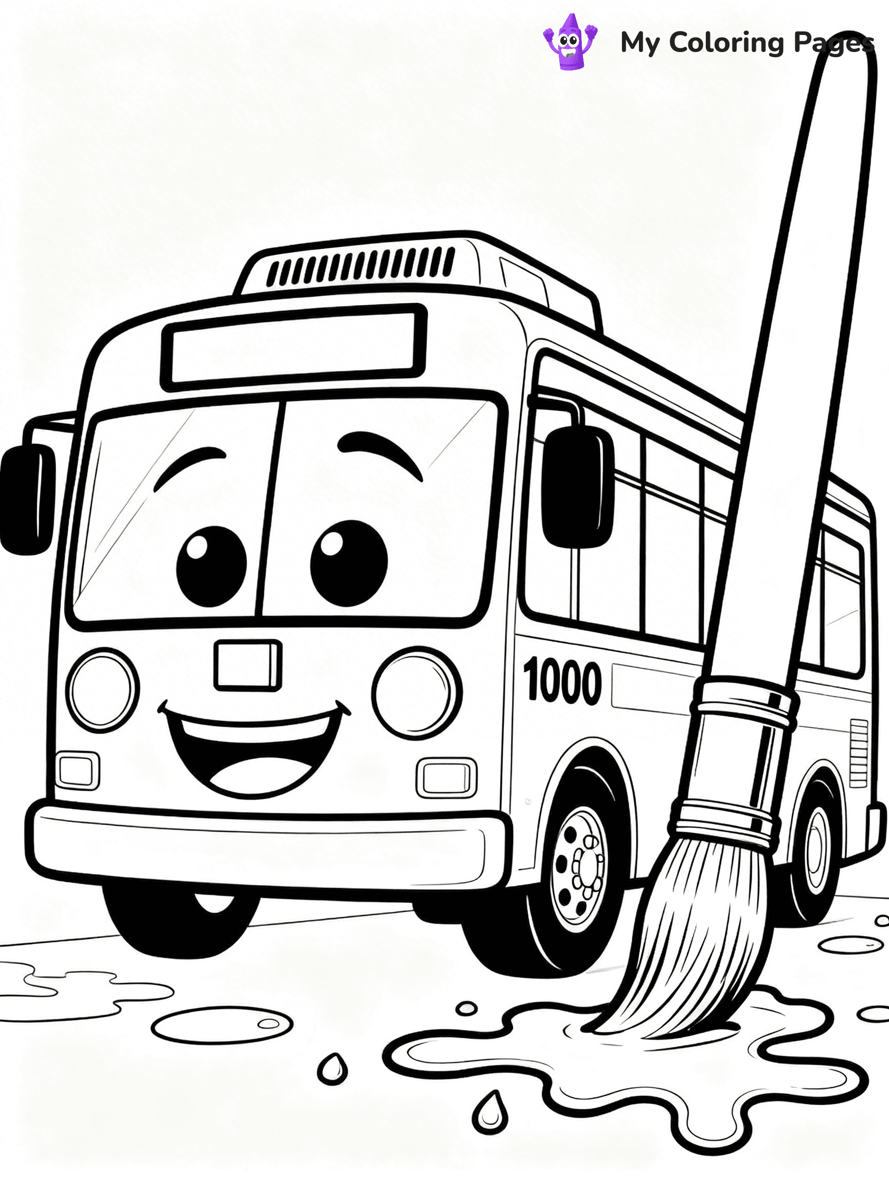 Tayo The Little Bus Coloring Pages - 17