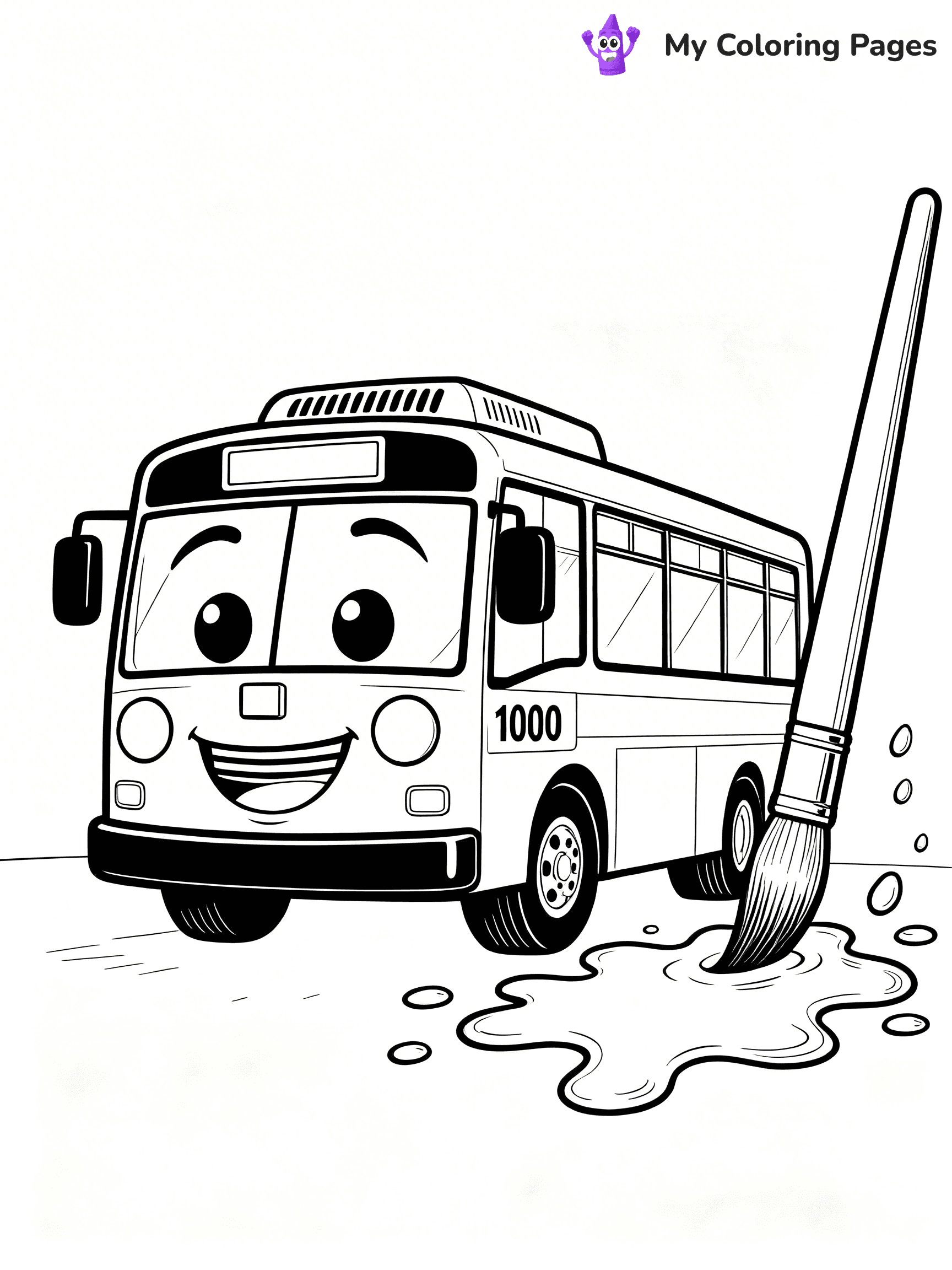 Tayo The Little Bus Coloring Pages - 16