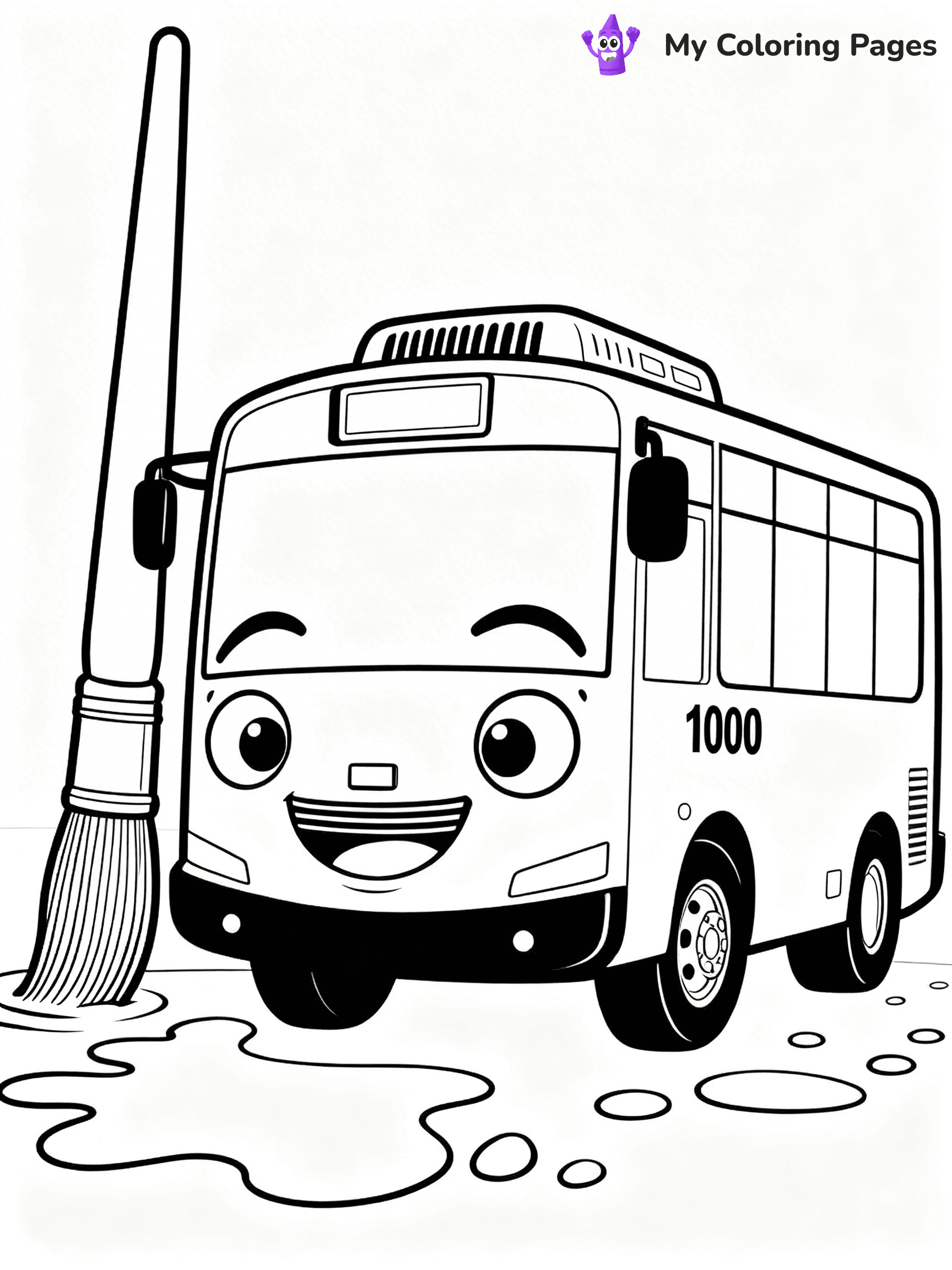 Tayo The Little Bus Coloring Pages - 14