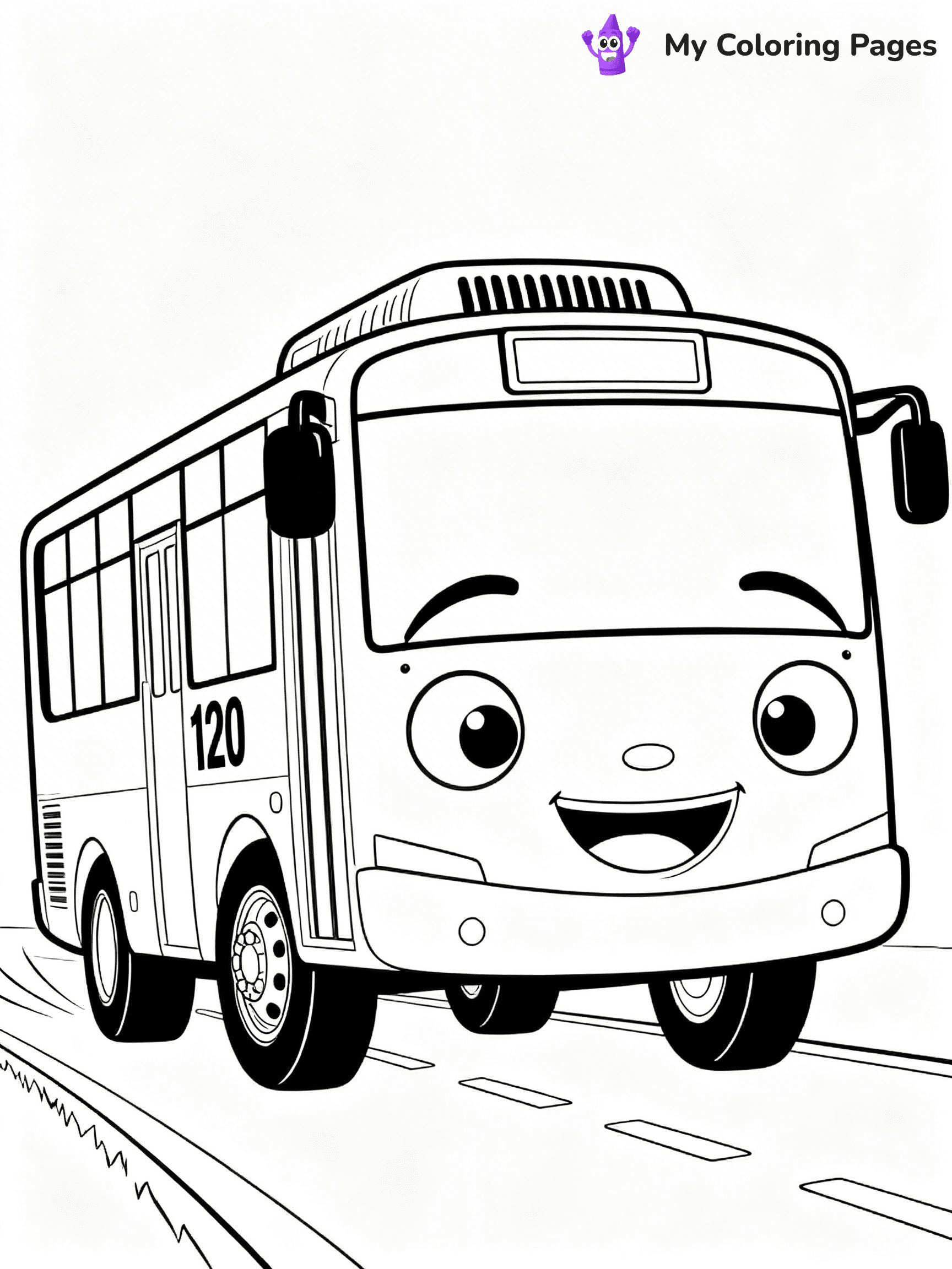 Tayo The Little Bus Coloring Pages - 4