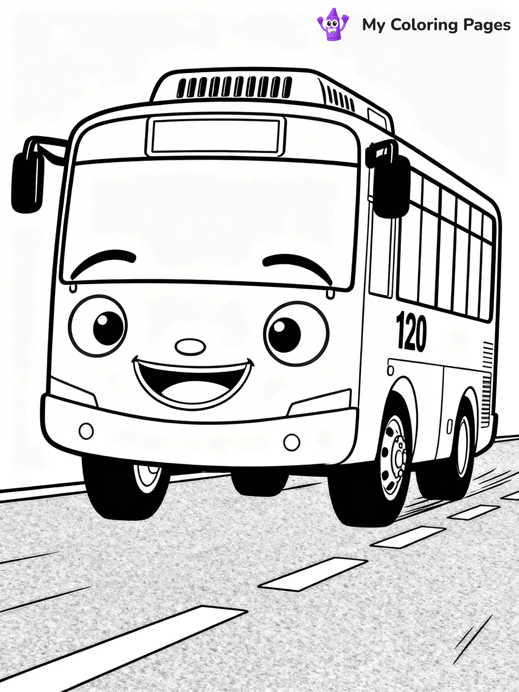 Tayo The Little Bus Coloring Pages - 3