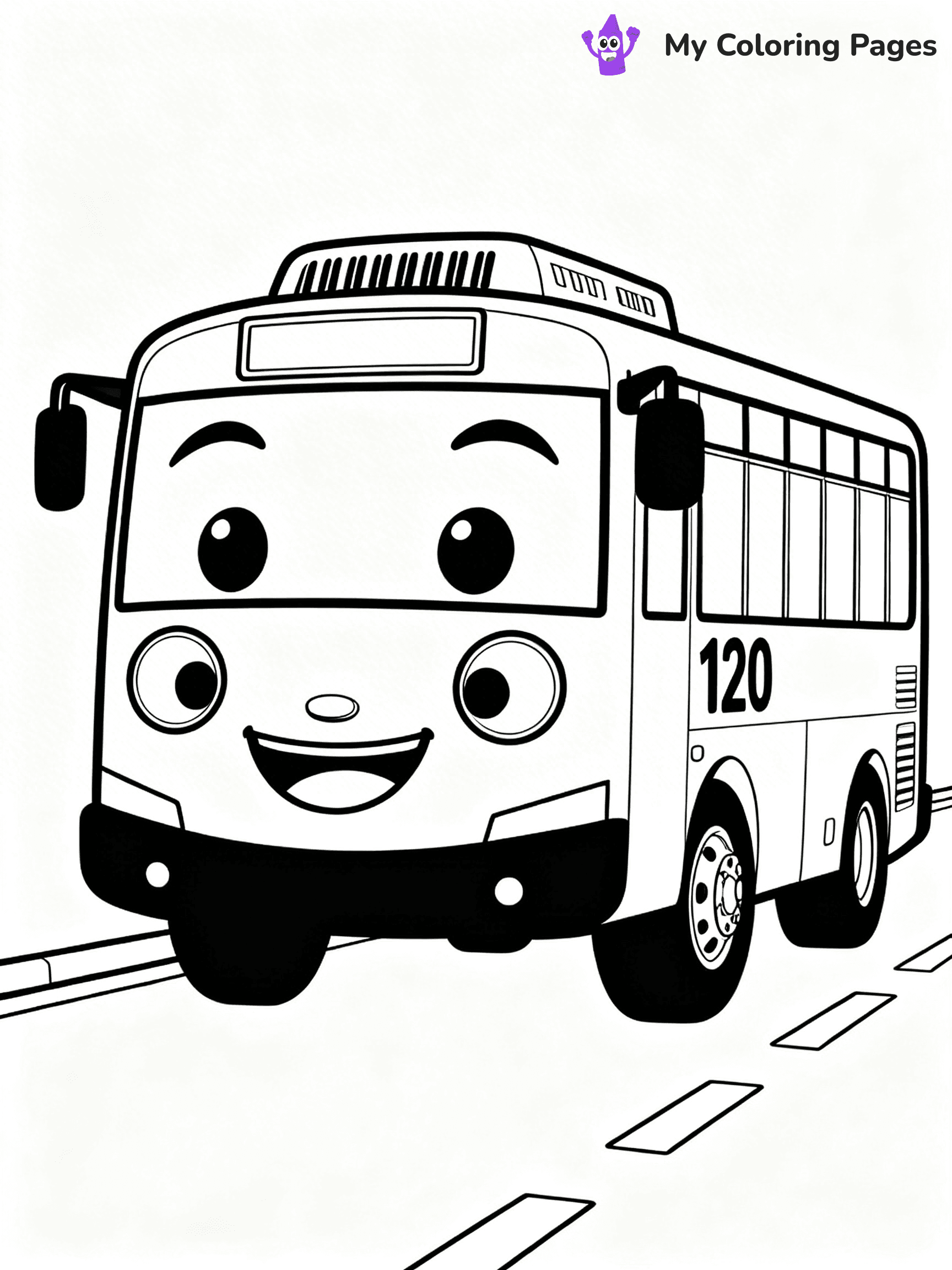 Tayo The Little Bus Coloring Pages - 2