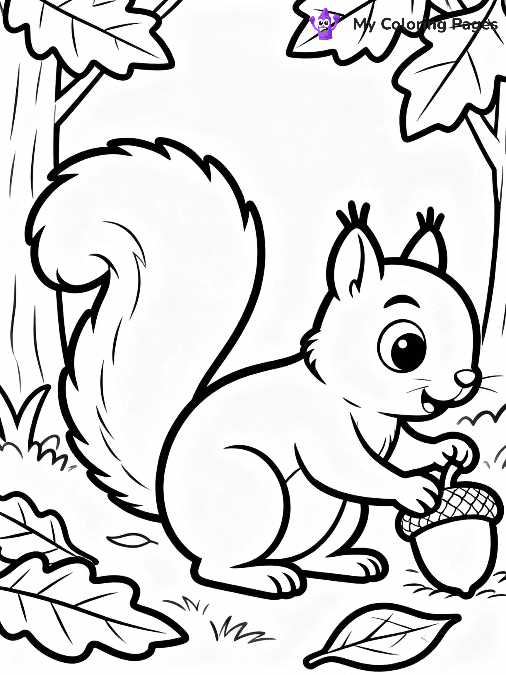Squirrel Coloring Pages - 32