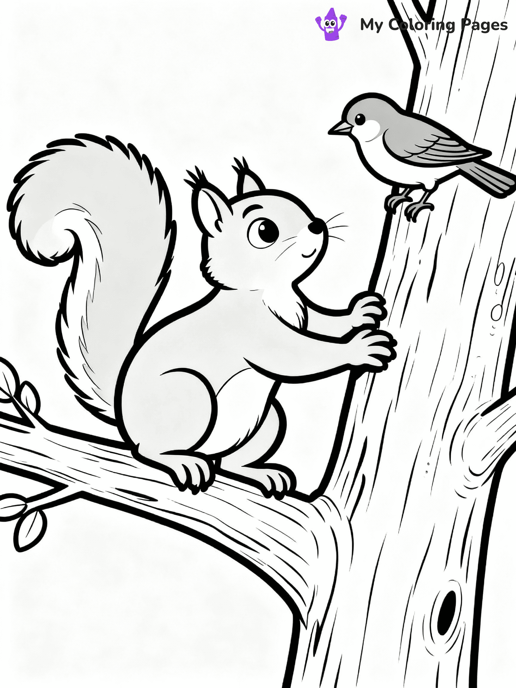 Squirrel Coloring Pages - 25